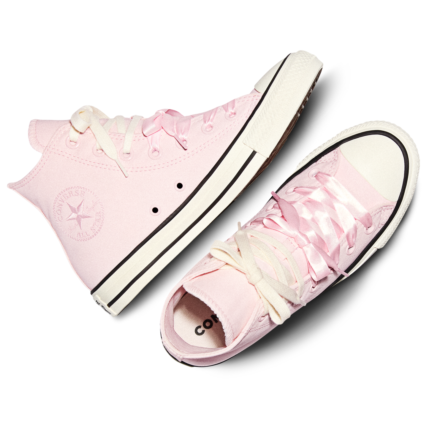 Converse Chuck Taylor All Star High - Women's - Black/Decade Pink/Egret