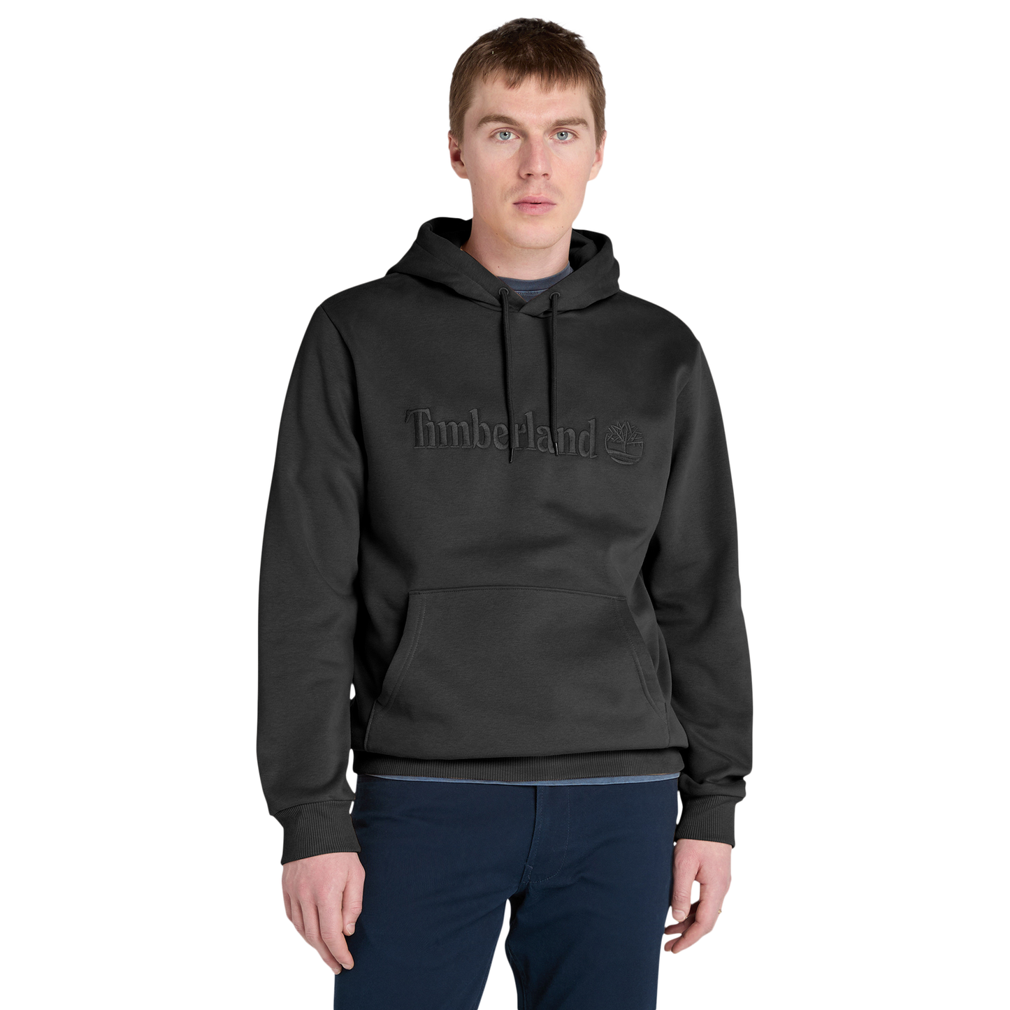 Timberland Embroidered Pullover Hoodie - Men's - Black/Black