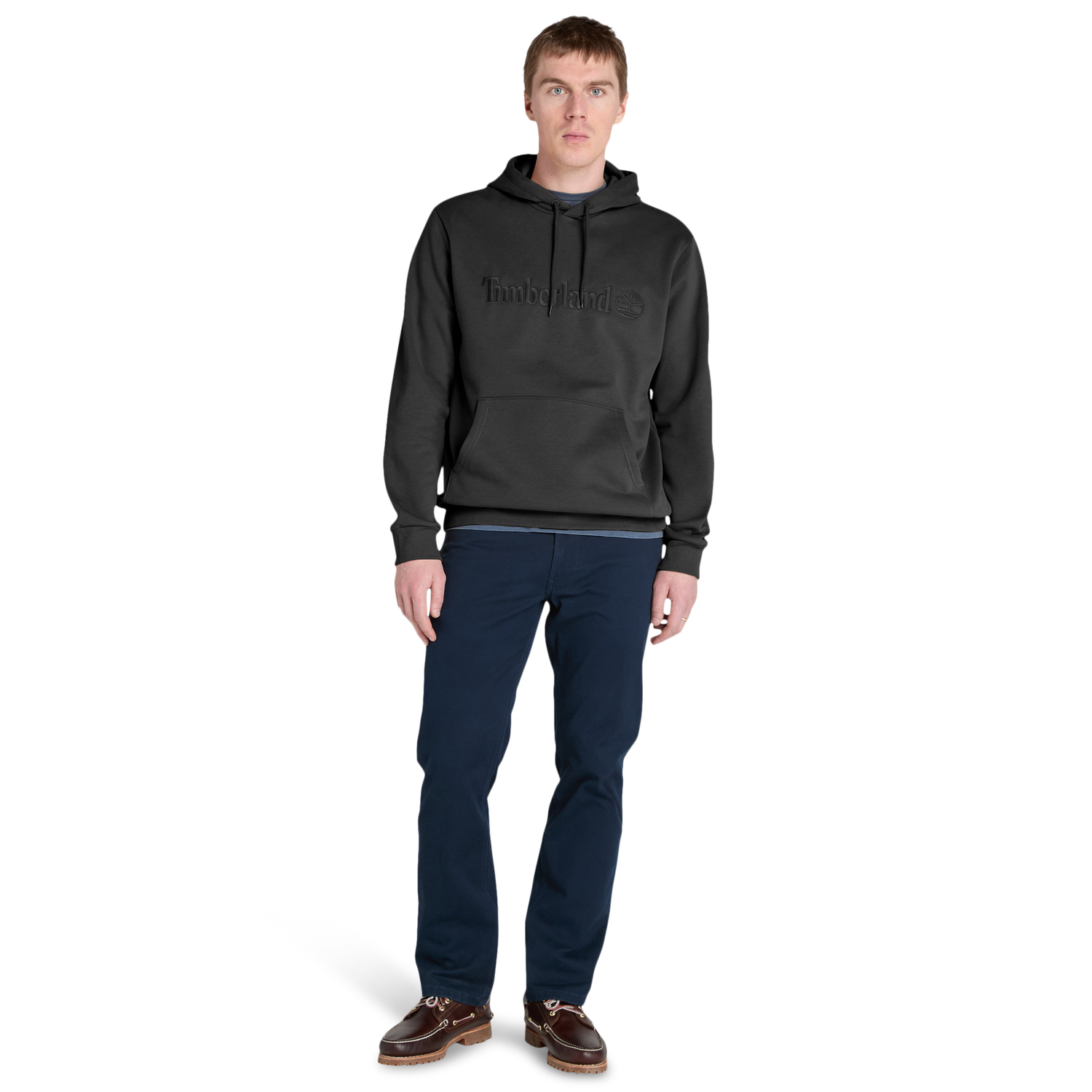 Timberland Embroidered Pullover Hoodie - Men's - Black/Black