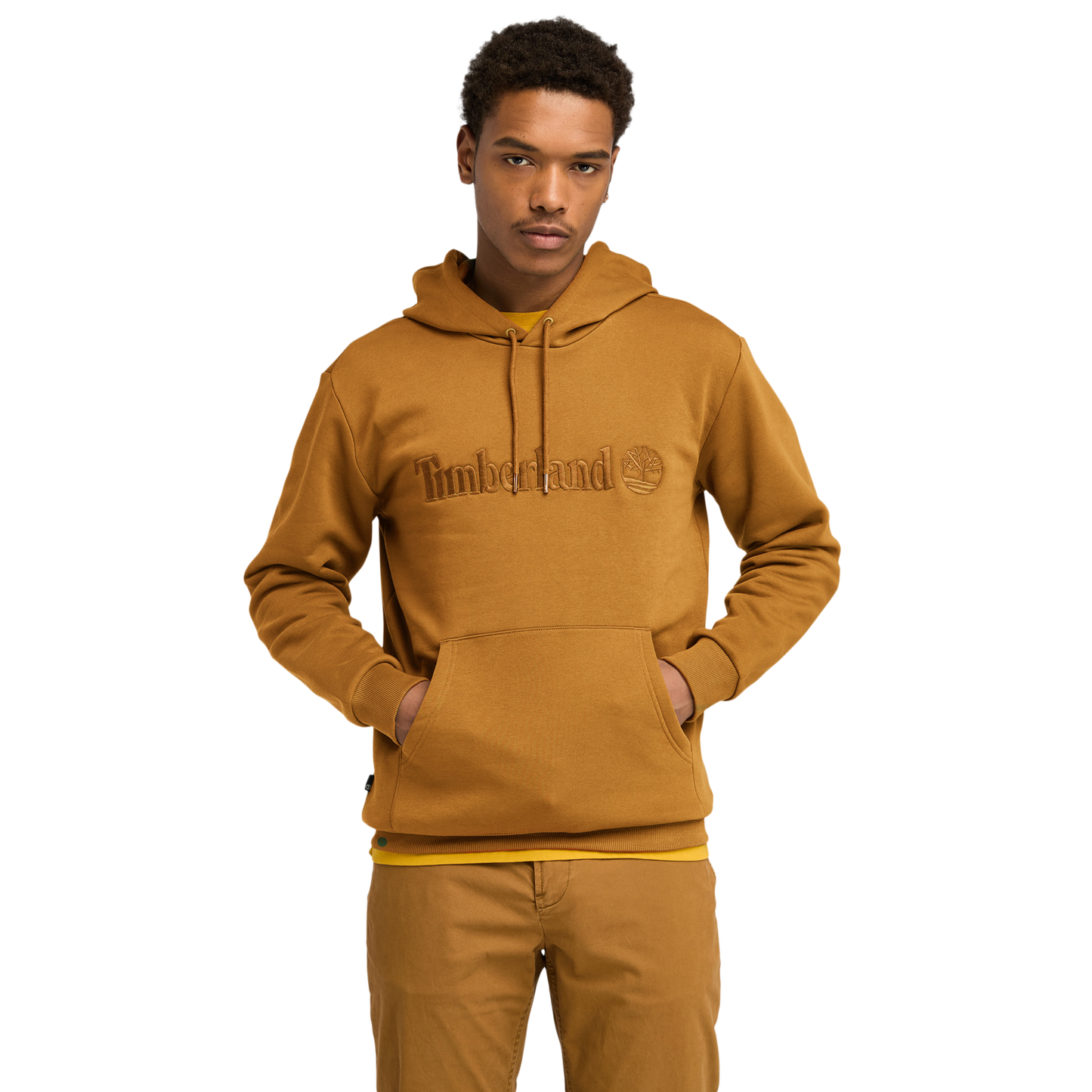 Timberland Embroidered Pullover Hoodie - Men's - Wheat/Wheat