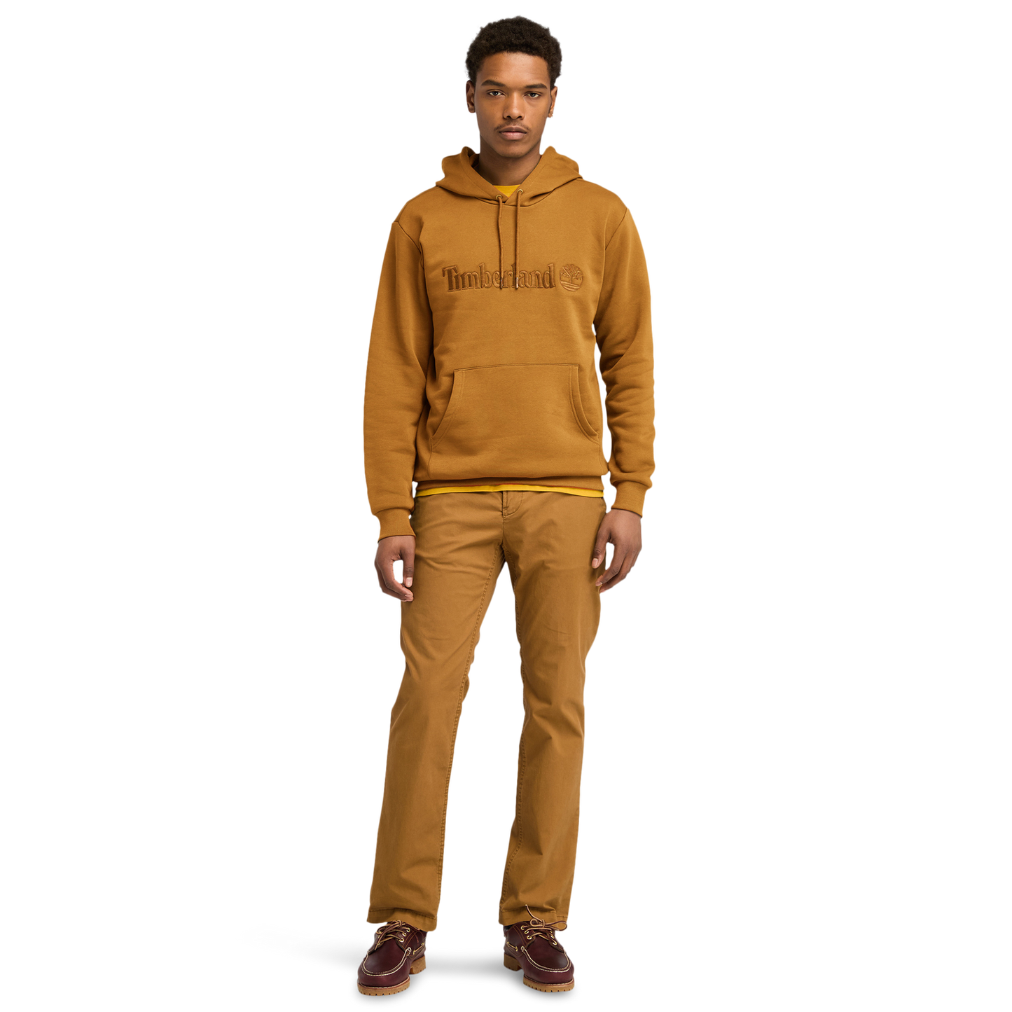 Timberland Embroidered Pullover Hoodie - Men's - Wheat/Wheat