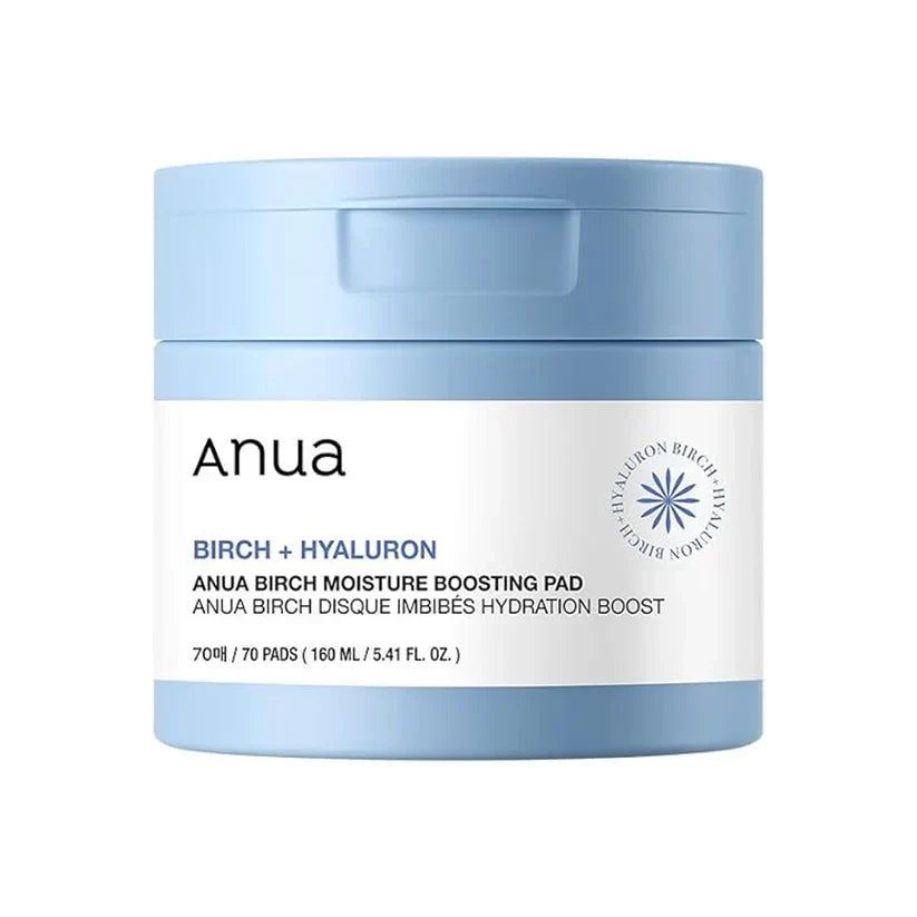 ANUA Birch Moisture Boosting Toner Pads – Hidratante e calmante (160ml)