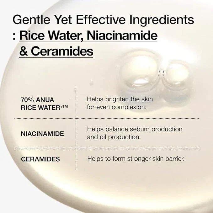 Tônico leitoso Anua Rice 70 Glow 250ml - imagem 6