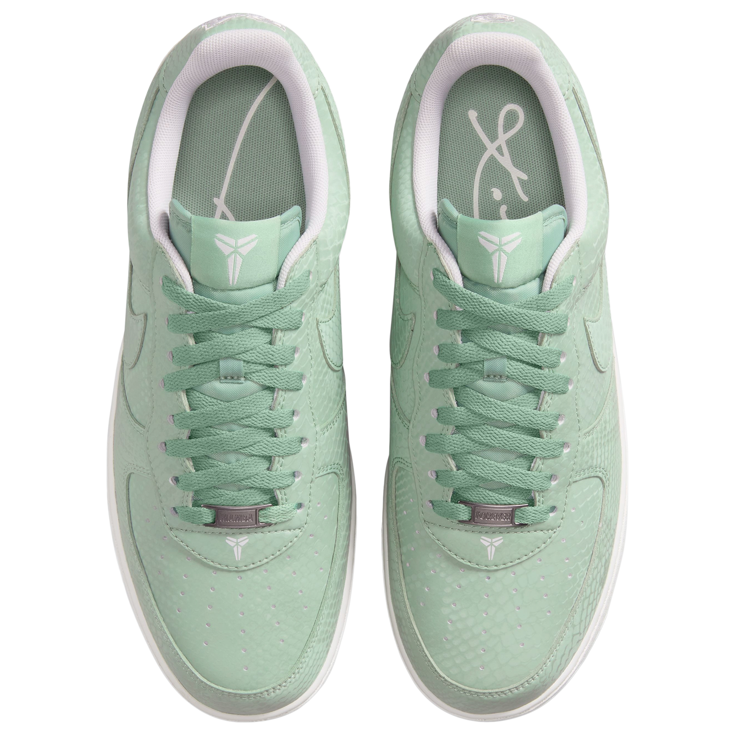 Nike Kobe Air Force 1 Low - Men's - Summit White/Teal