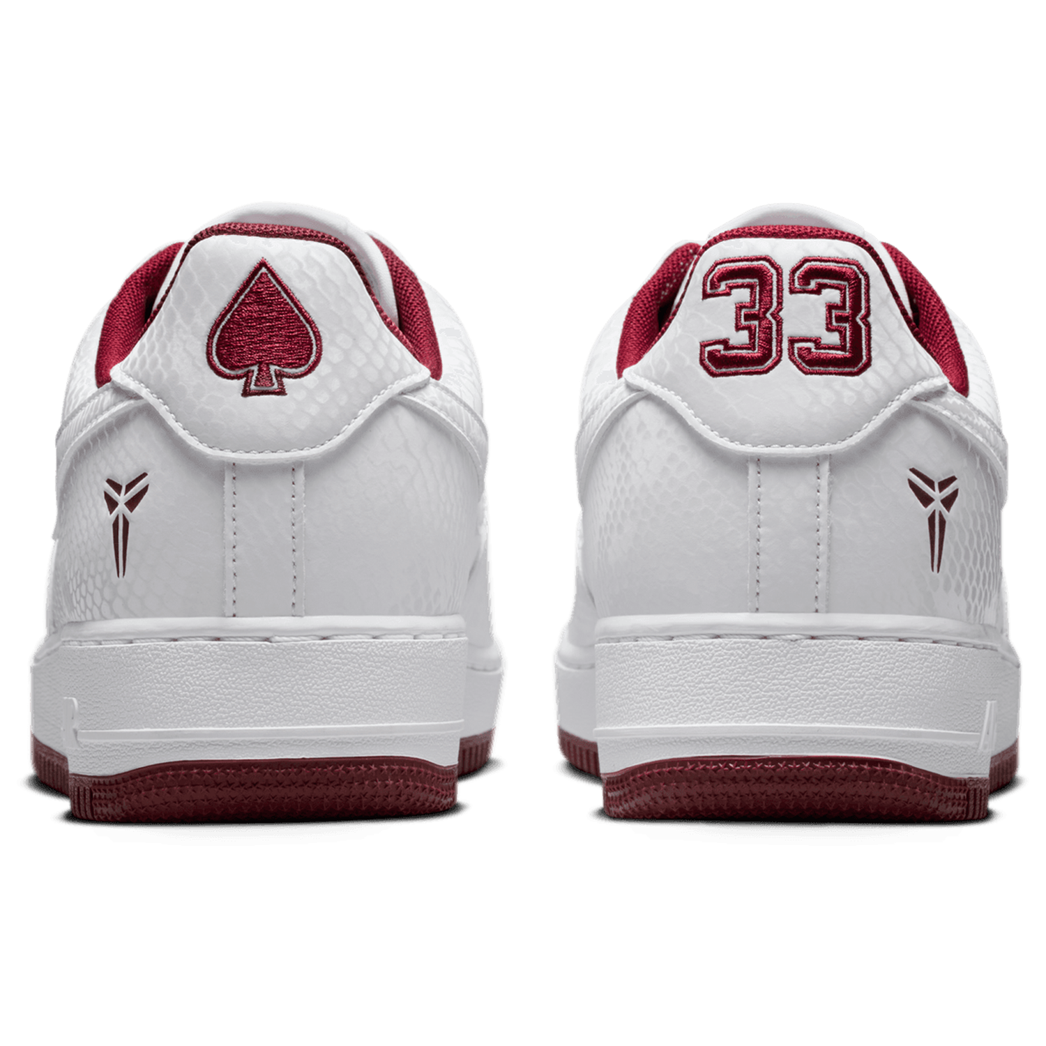 Nike Kobe Air Force 1 Low - Men's - Team Red/White