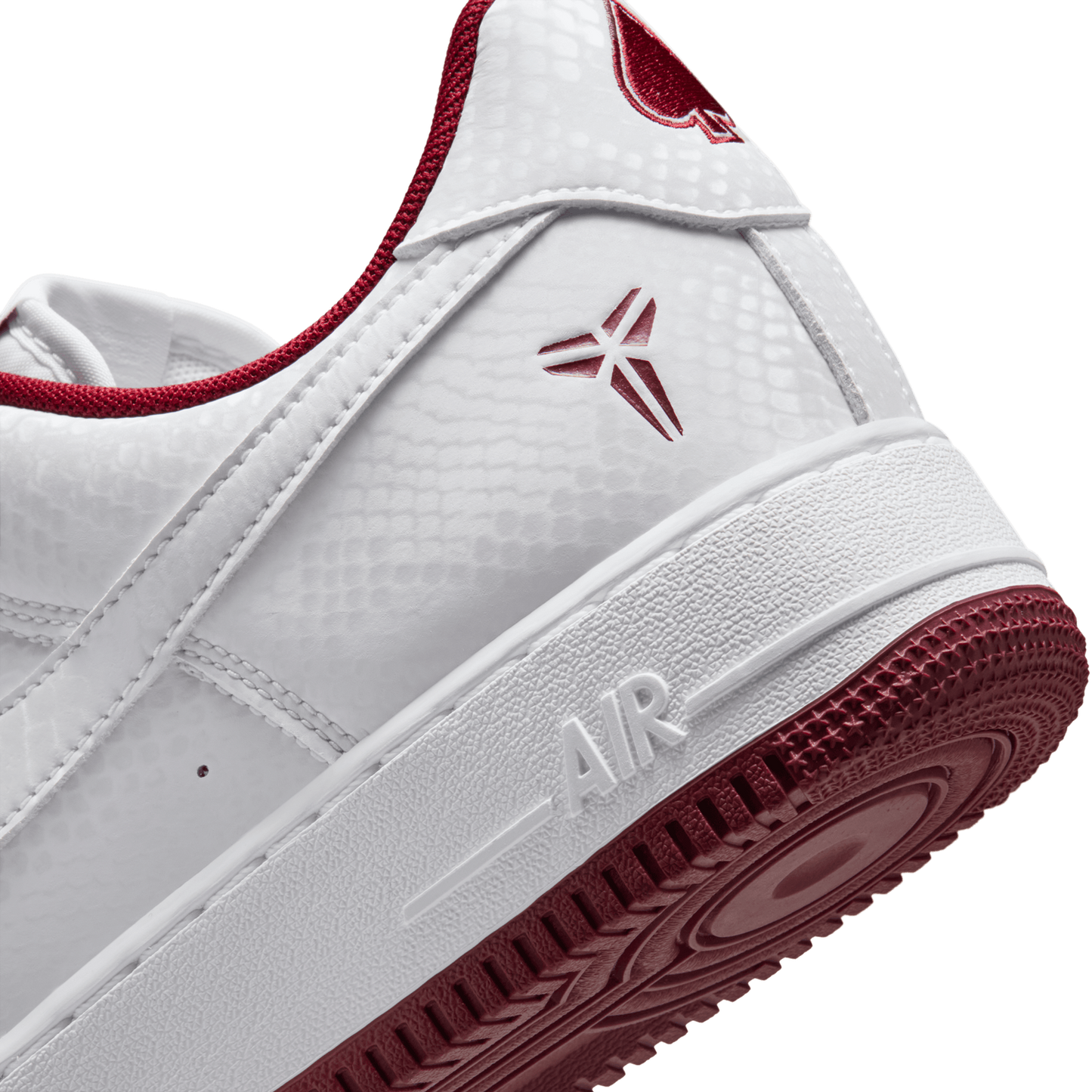 Nike Kobe Air Force 1 Low - Men's - Team Red/White