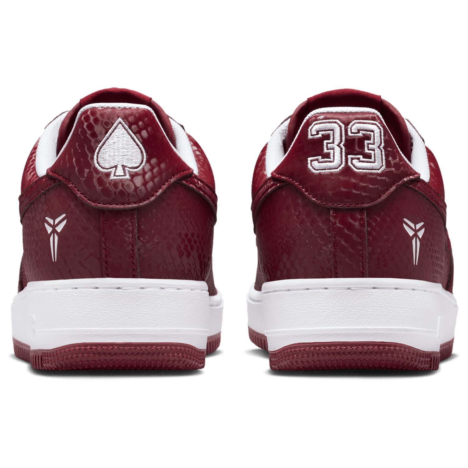 Nike Kobe Air Force 1 Low - Men's - White/Team Red