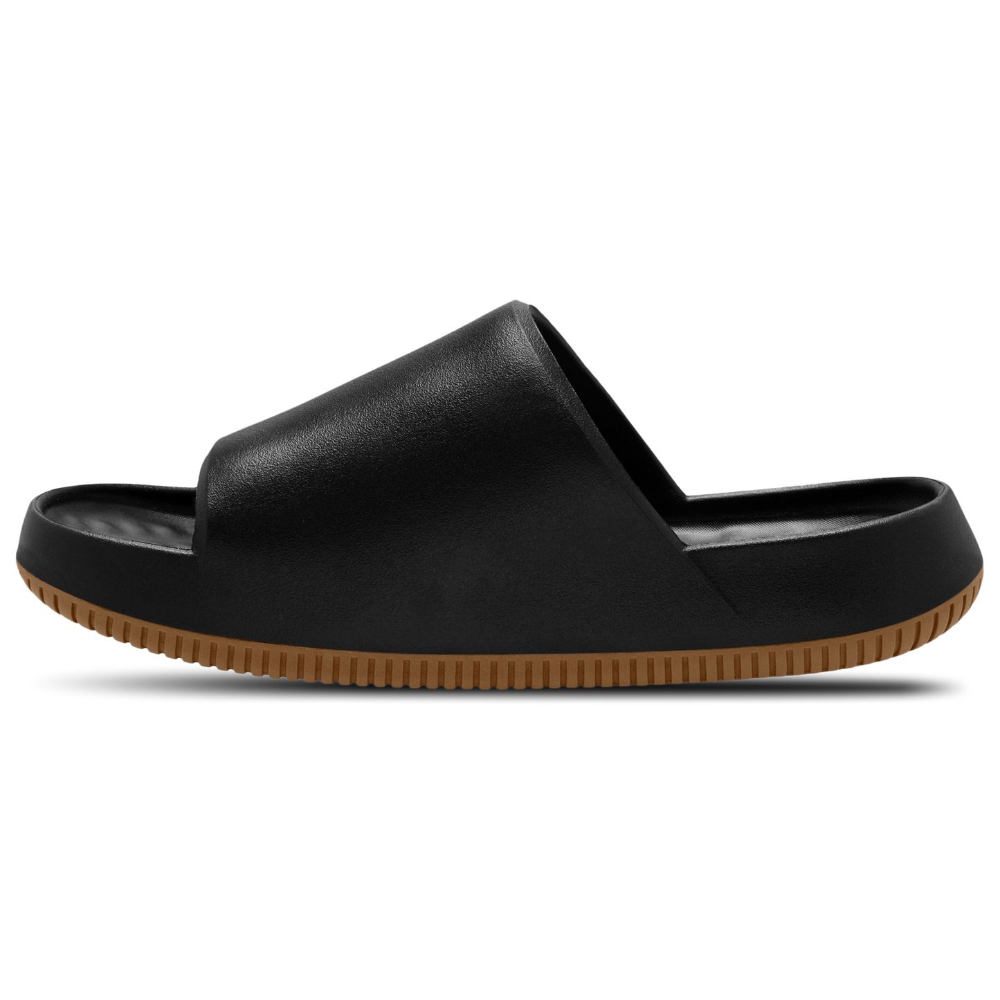 Nike Calm Slides 2.0 - Men's - Medium Gum Brown/Black/Black