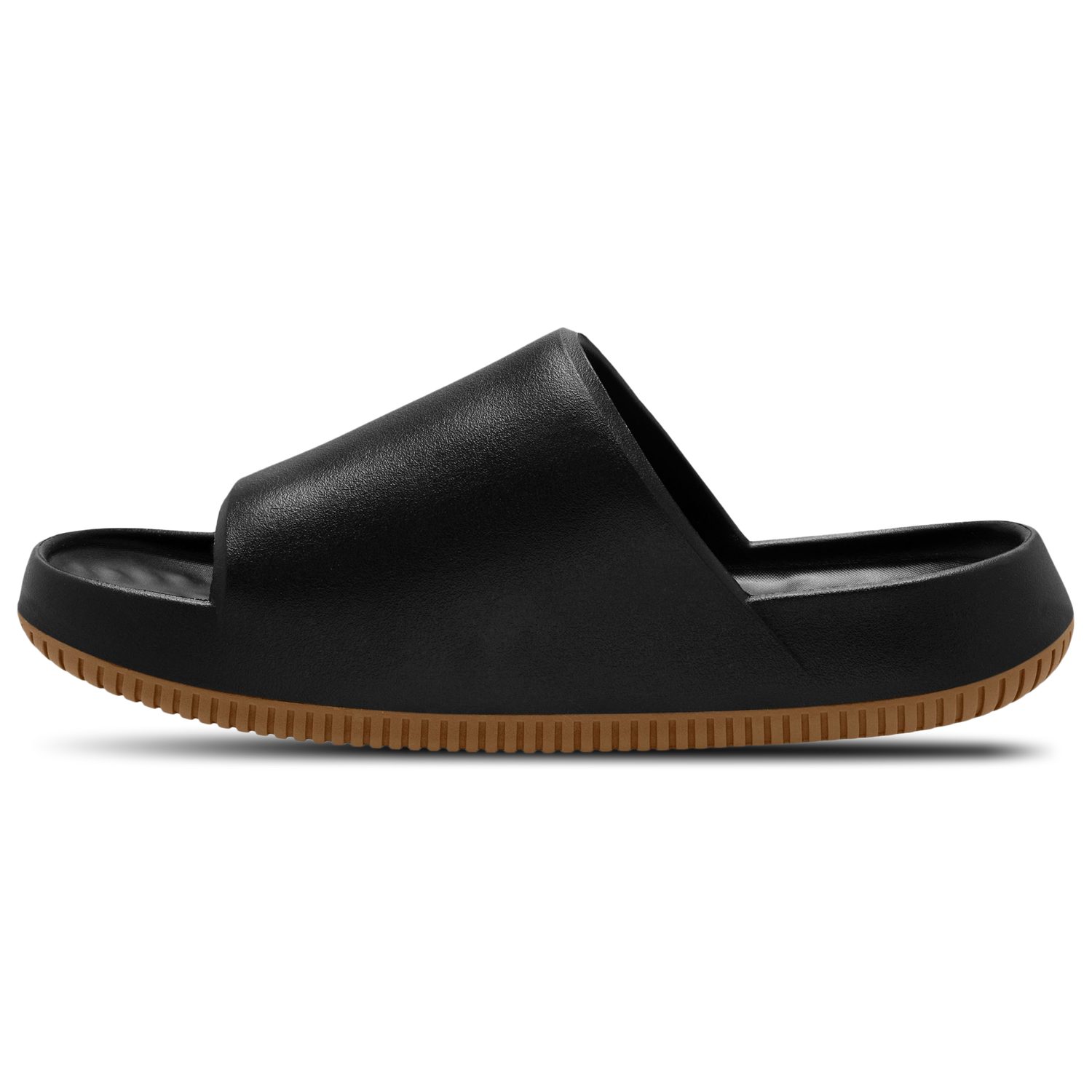 Nike Calm Slides 2.0 - Men's - Medium Gum Brown/Black/Black