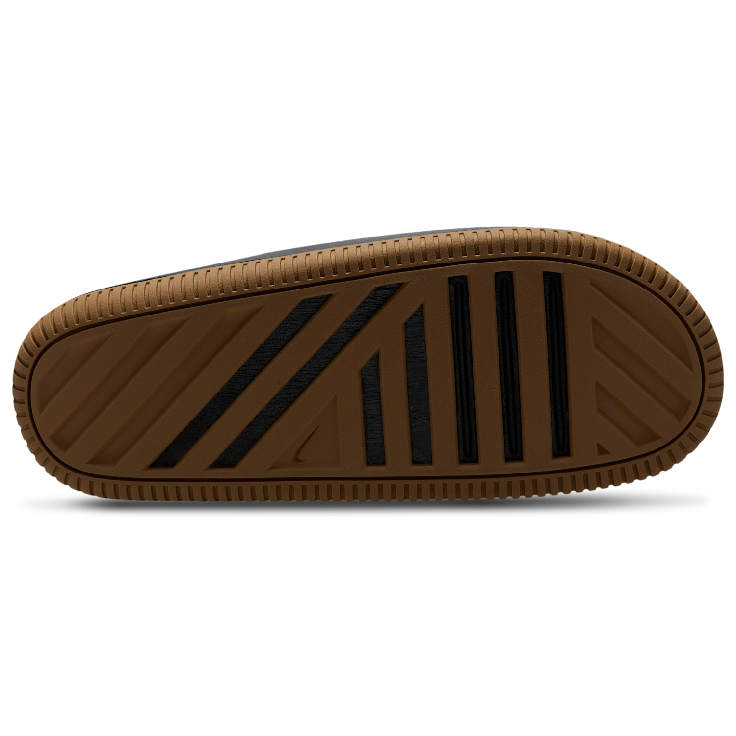 Nike Calm Slides 2.0 - Men's - Medium Gum Brown/Black/Black