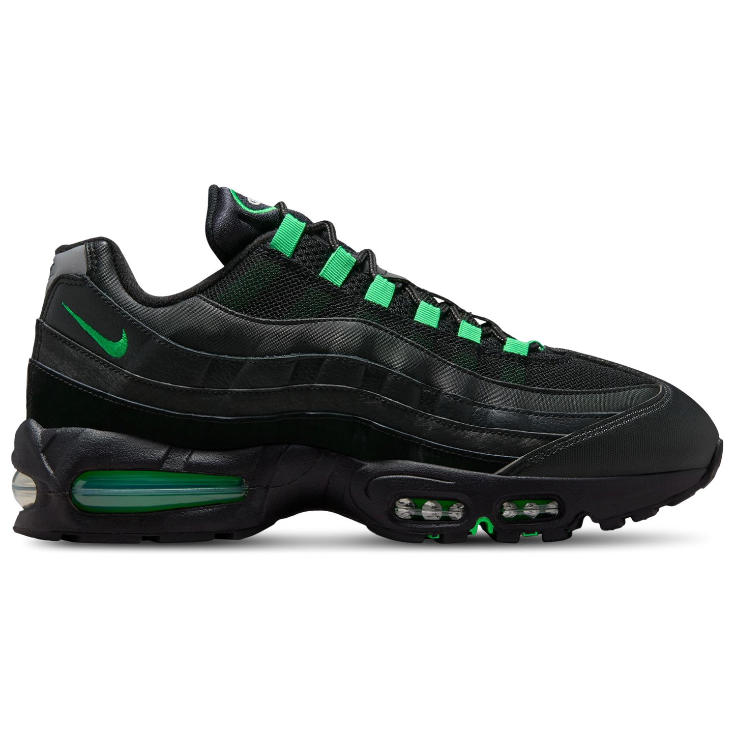 Nike Air Max 95 OG - Men's - Black/Green Shock