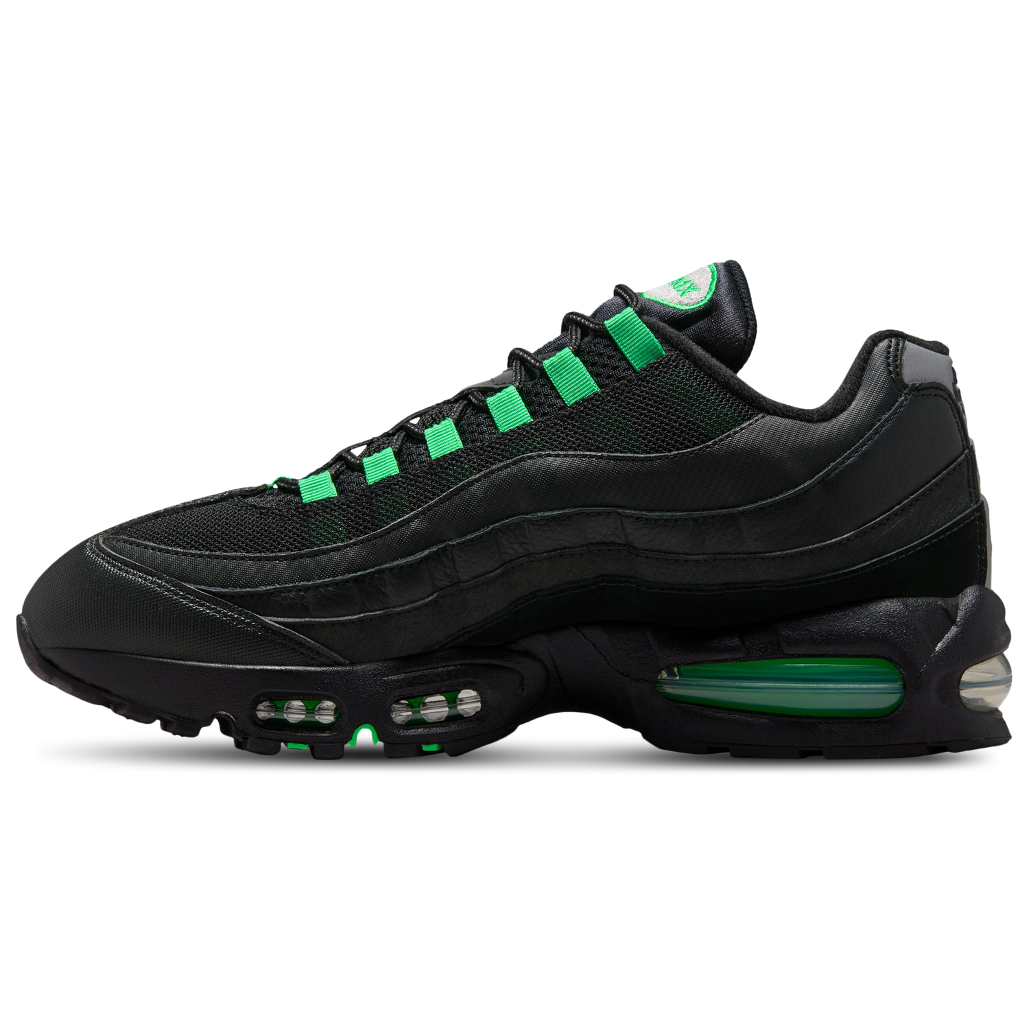 Nike Air Max 95 OG - Men's - Black/Green Shock