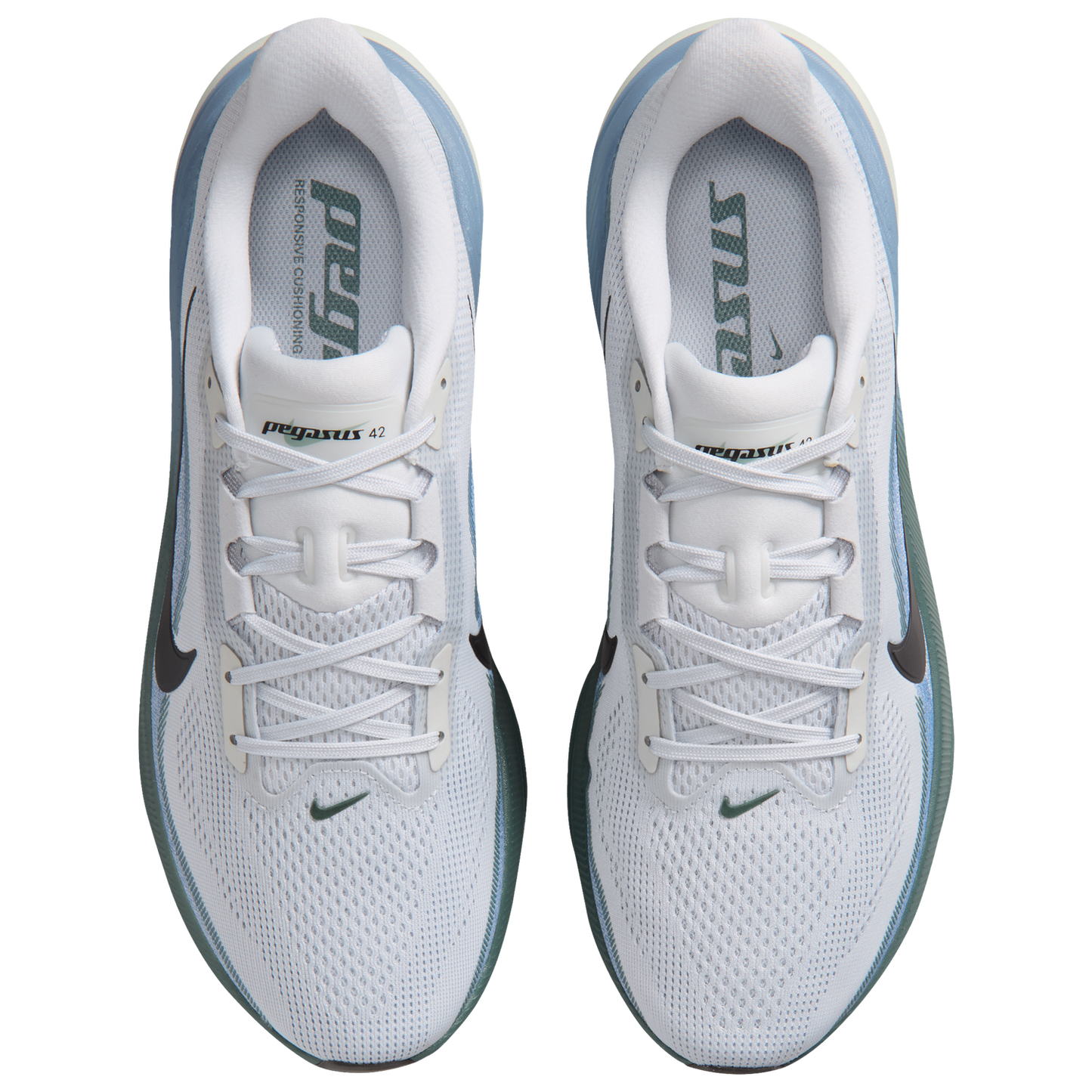 Nike Air Zoom Pegasus 42 - Men's - Pure Platinum/Black/Mineral Slate