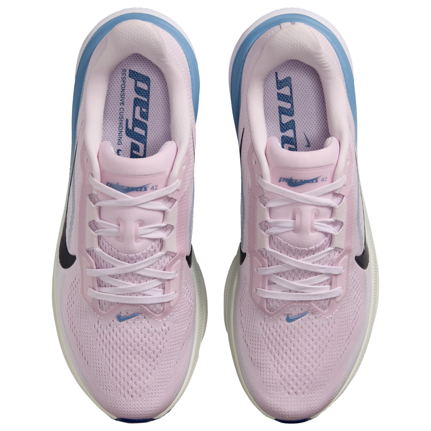 Nike Air Zoom Pegasus 42 - Women's - Bleached Lilac/Blue Void/Work Blue