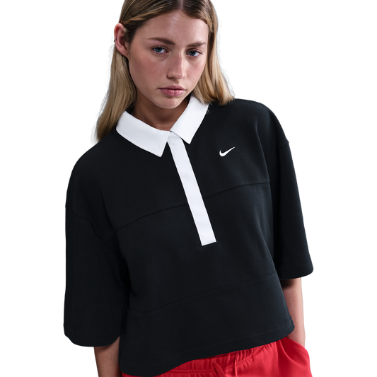 Nike NSW Street Polo - Women's - Black/Black/White