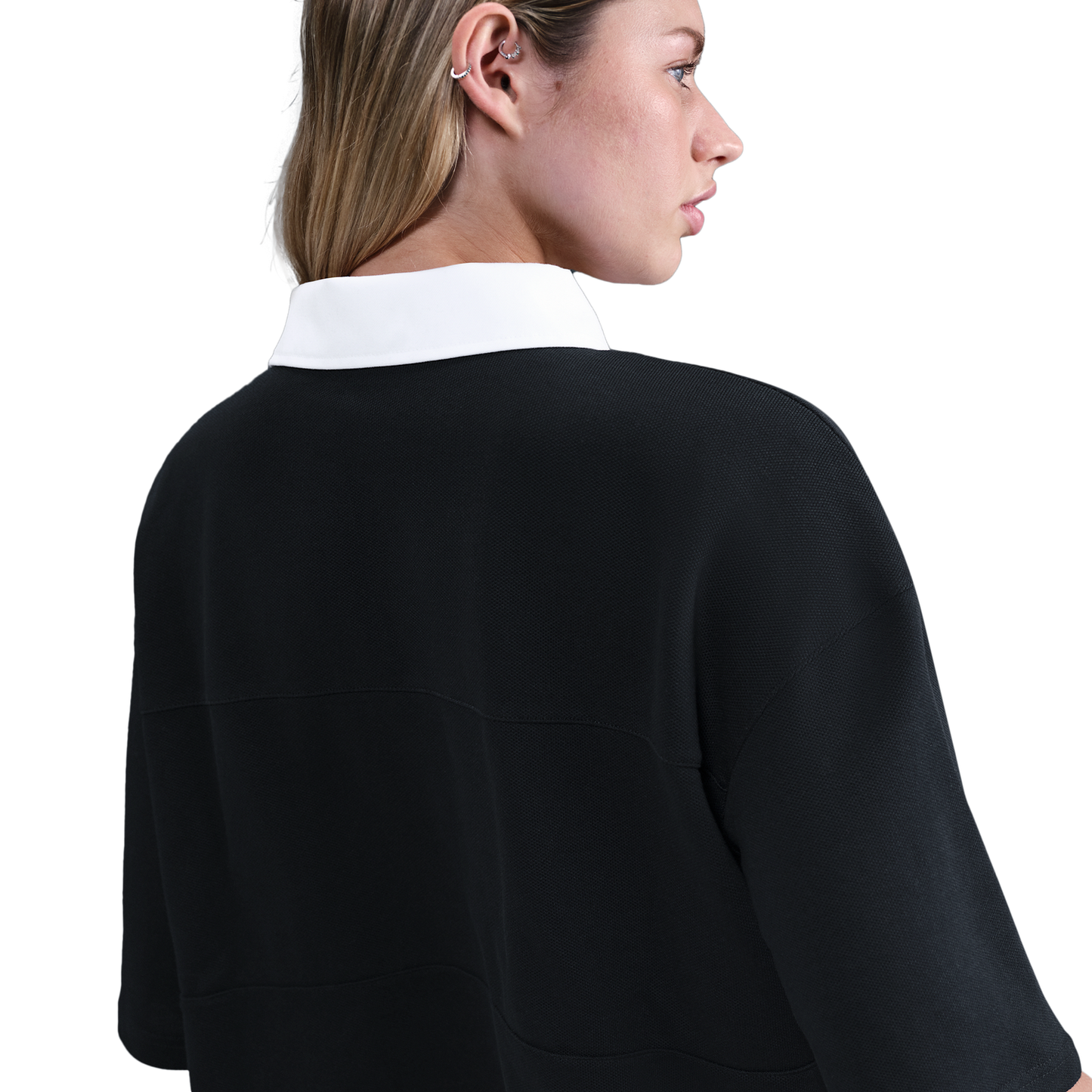Nike NSW Street Polo - Women's - Black/Black/White