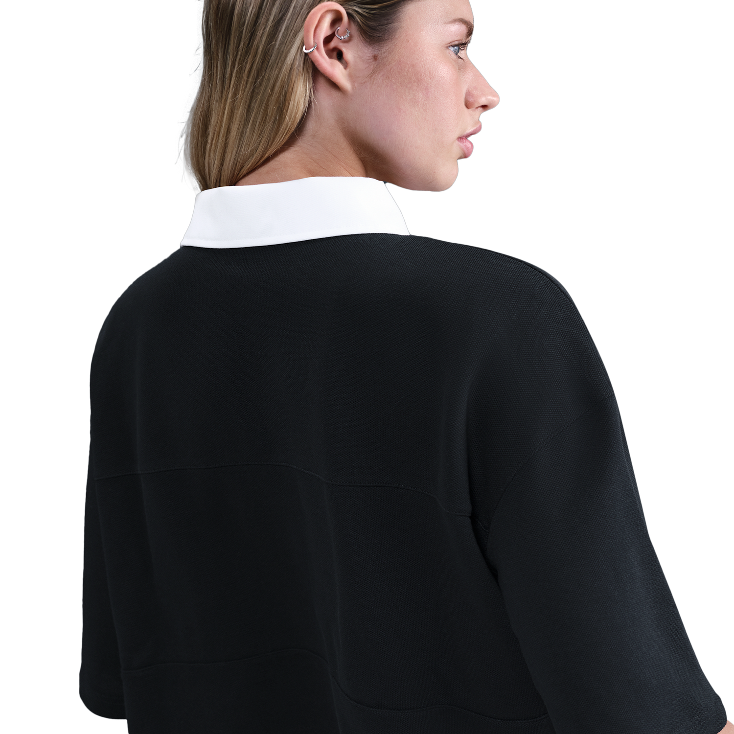 Nike NSW Street Polo - Women's - Black/Black/White