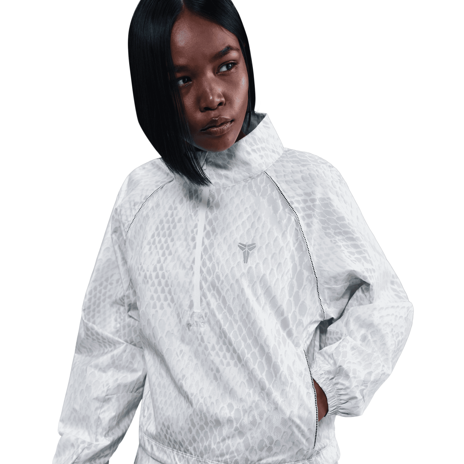 Nike Kobe Light Weight Woven Jacket - Women's - Reflective Silver/White