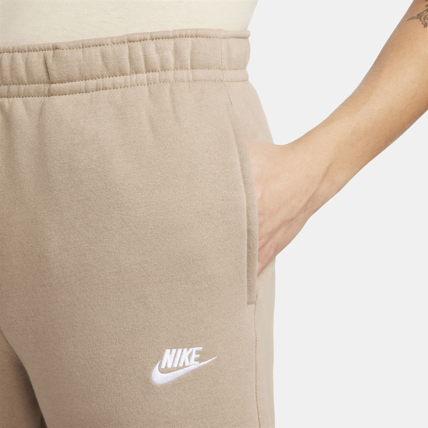 Nike Club Cuffed Pants - Men's - Khaki/Khaki/White