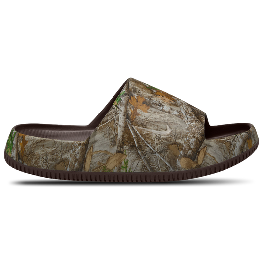 Nike RealTree Calm Slides - Men's - Brown/Brown/Camo