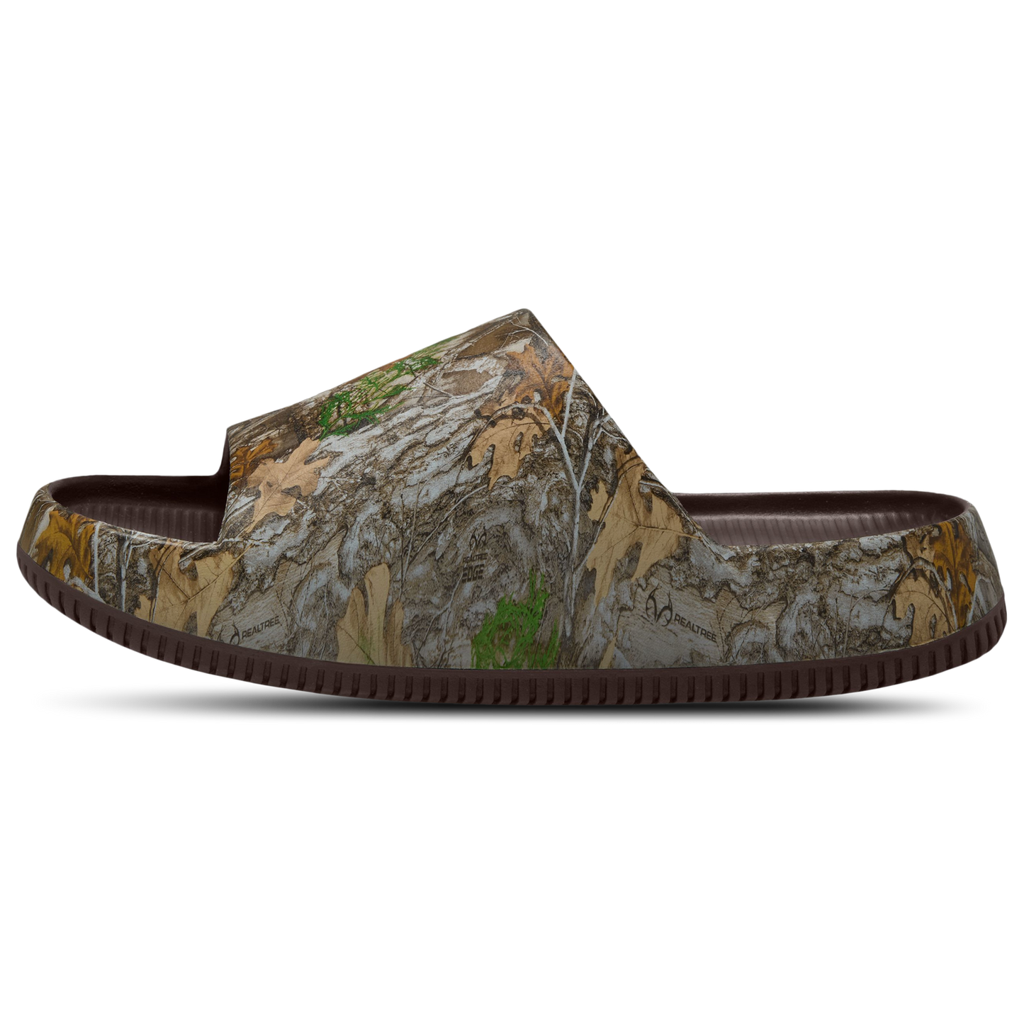 Nike RealTree Calm Slides - Men's - Brown/Brown/Camo