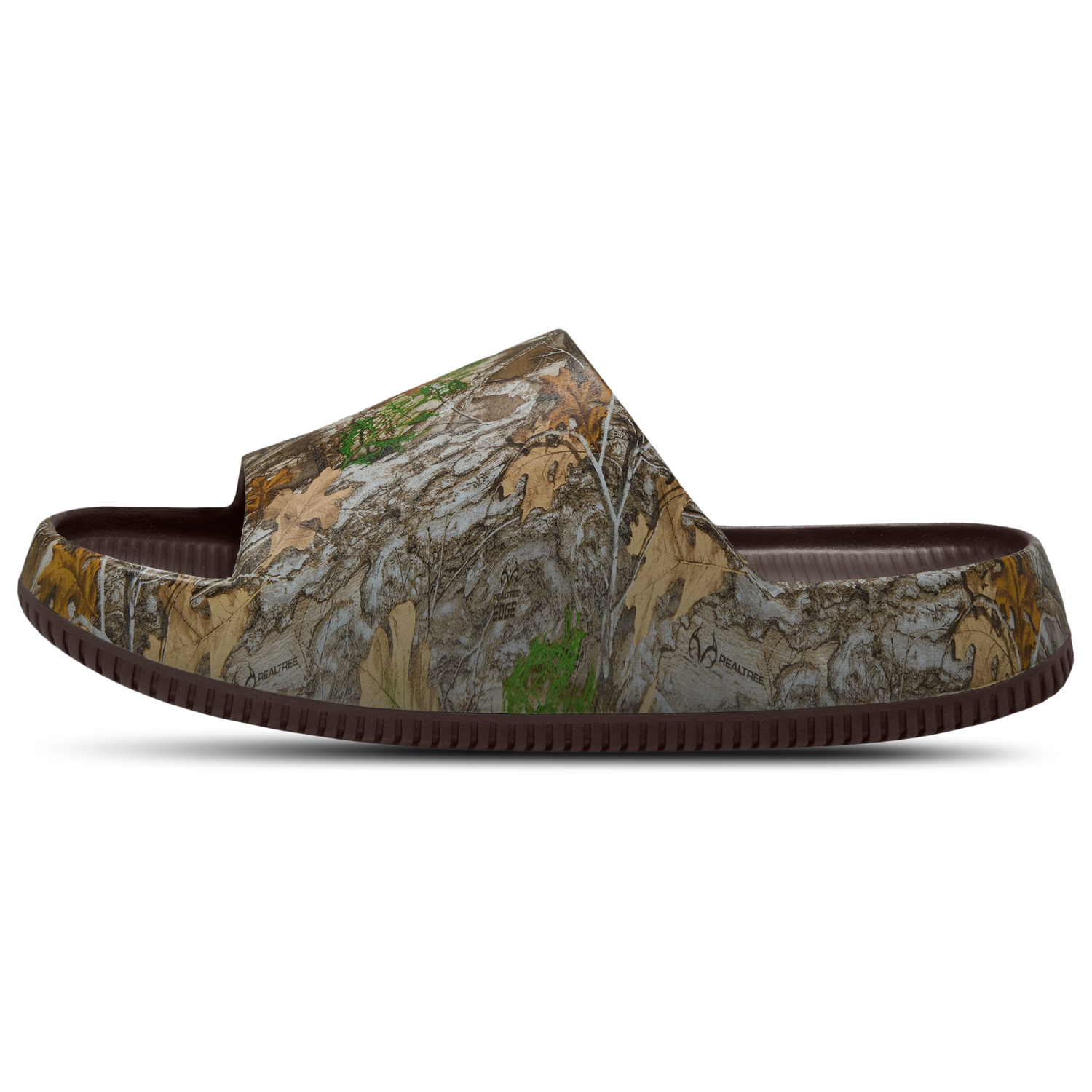 Nike RealTree Calm Slides - Men's - Brown/Brown/Camo