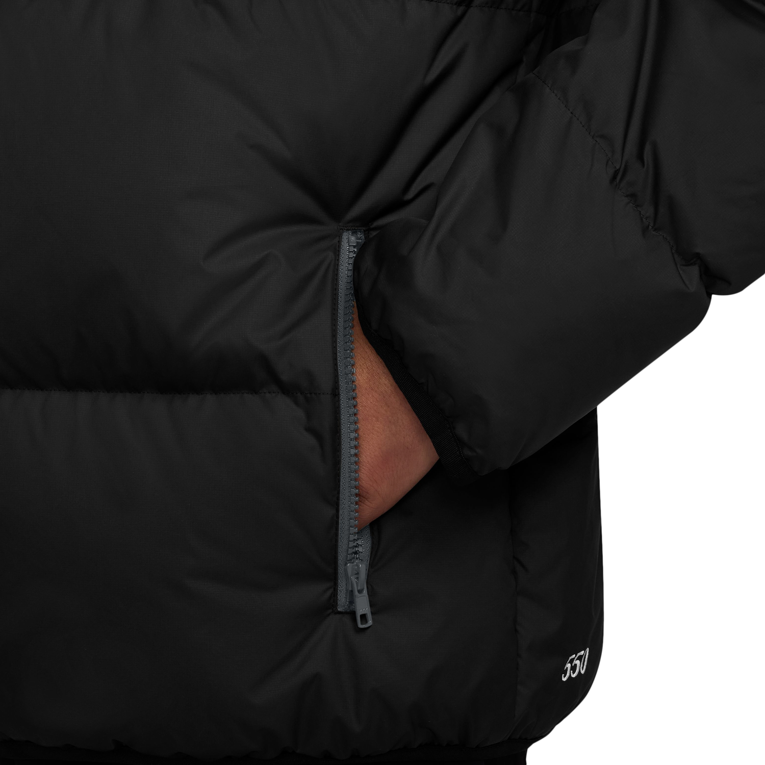 Nike Club Puffer Jacket 550 - Men's - Black/Black