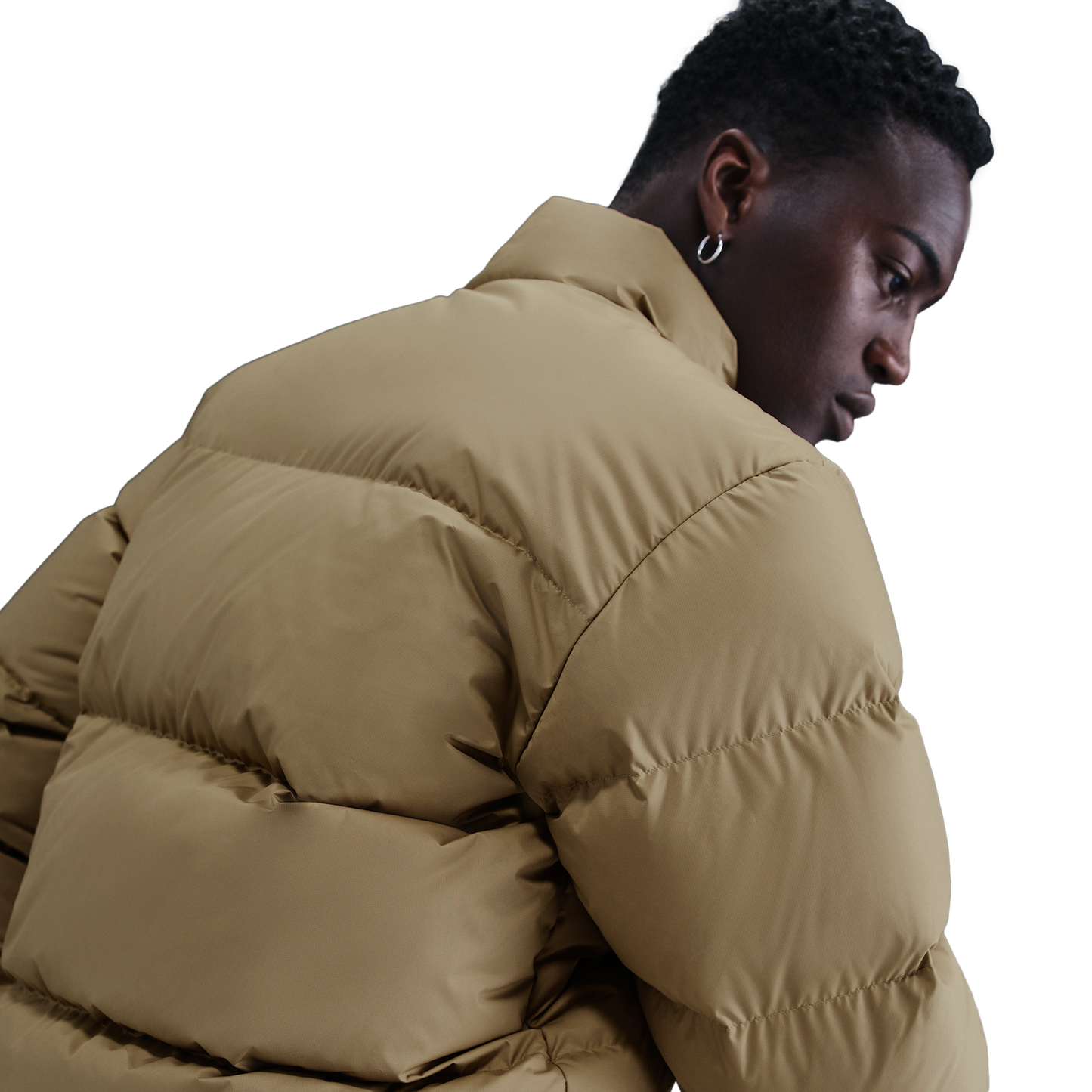 Nike SF Club 550 Puffer Jacket - Men's - Parachute Beige/White