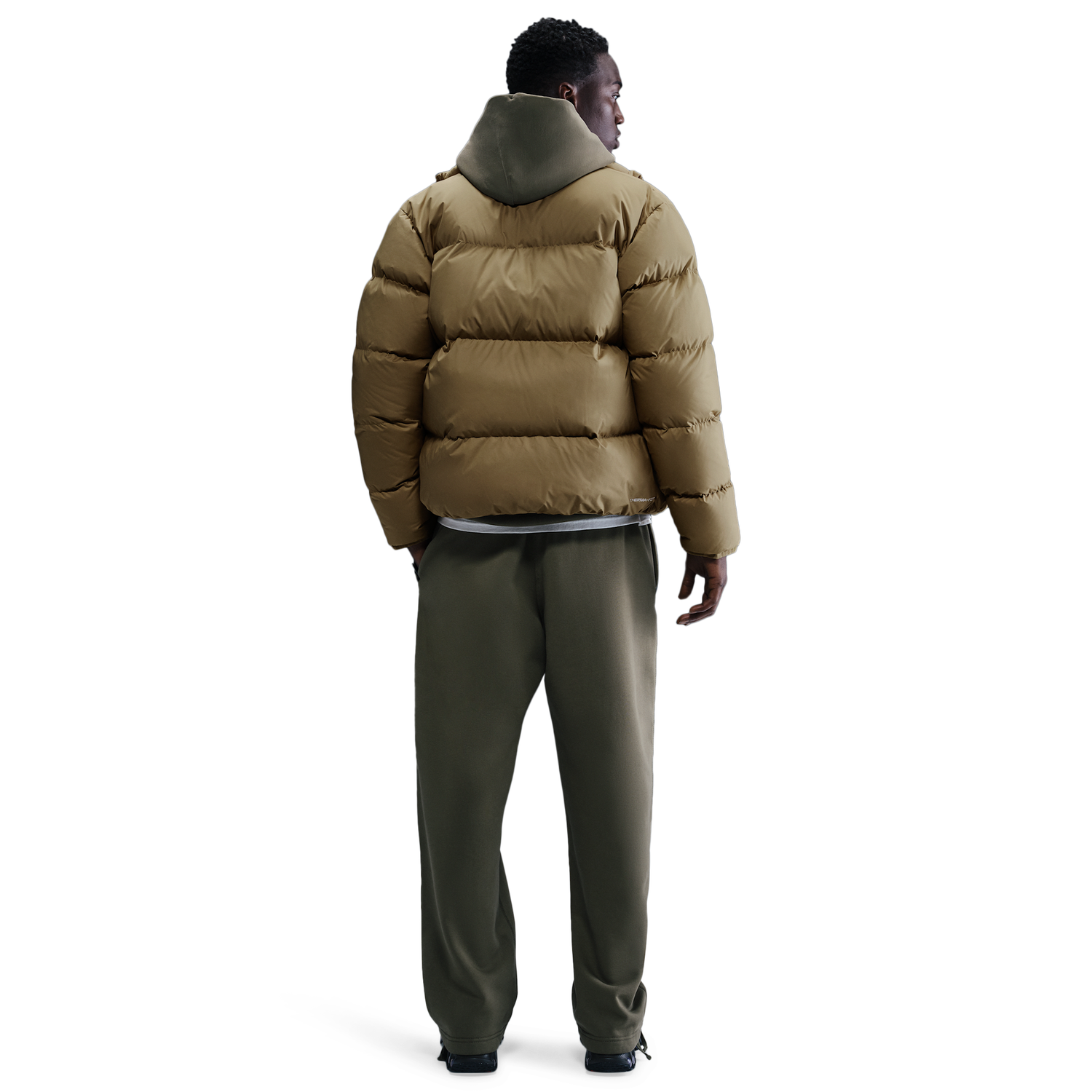 Nike SF Club 550 Puffer Jacket - Men's - Parachute Beige/White