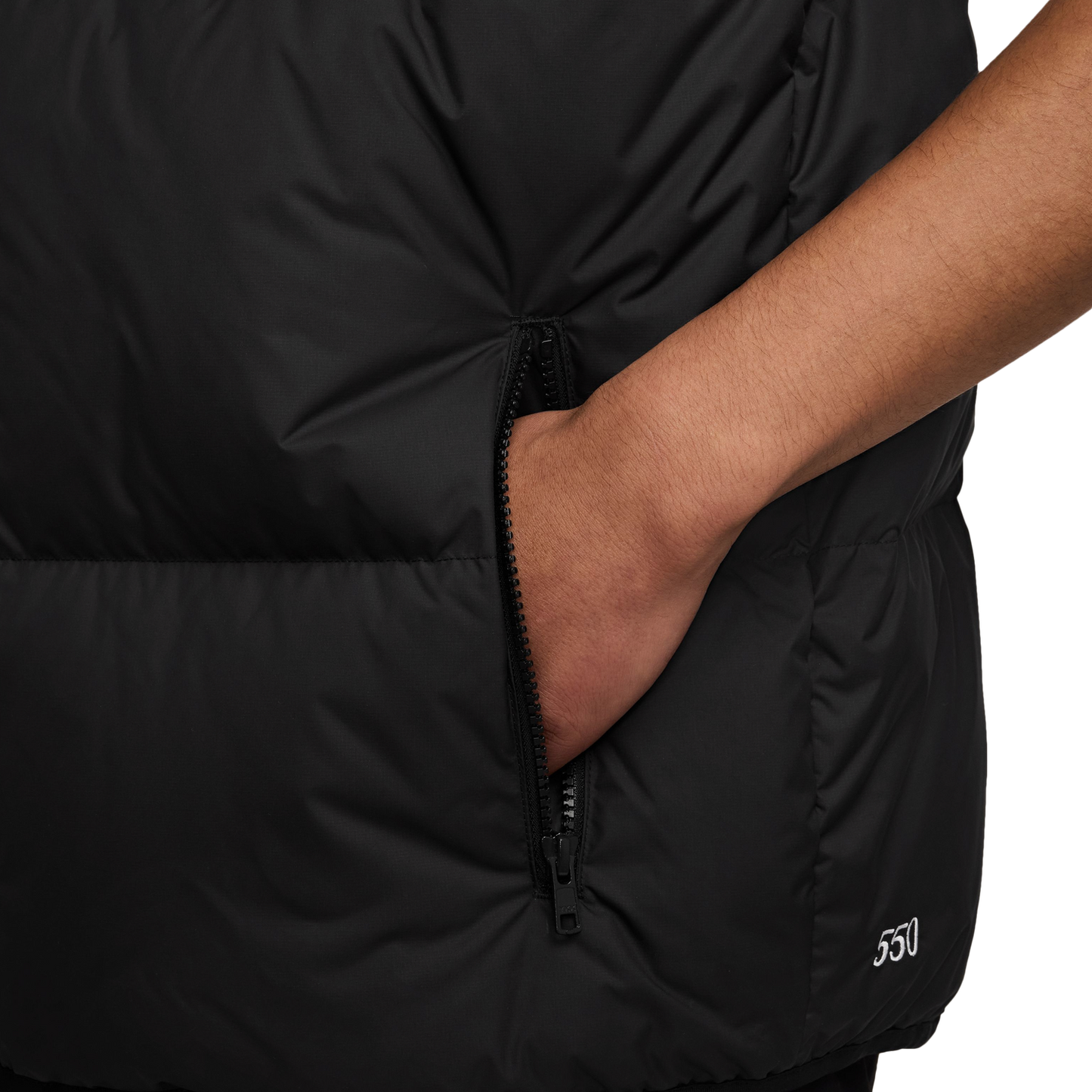 Nike Club Puffer Vest 550 - Men's - Black/Black