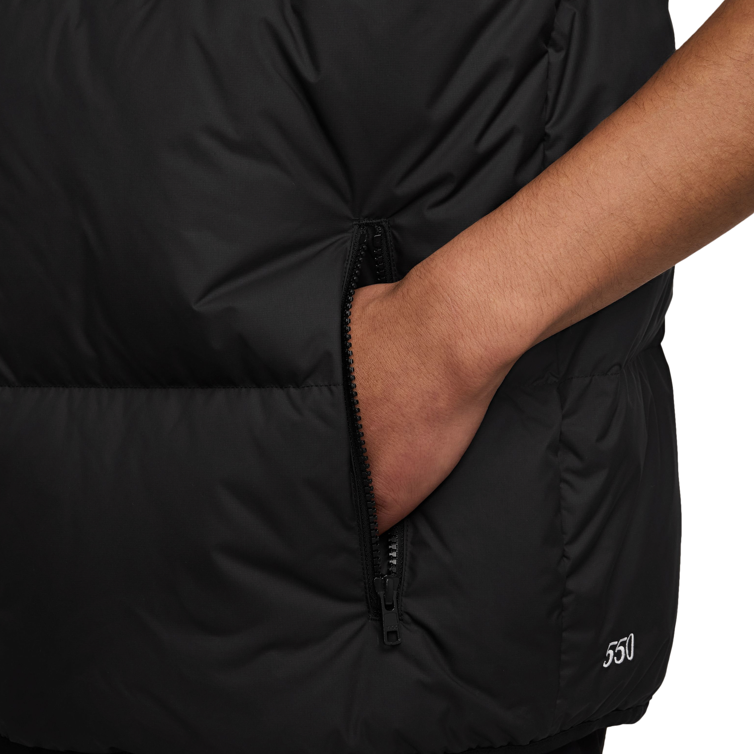 Nike Club Puffer Vest 550 - Men's - Black/Black