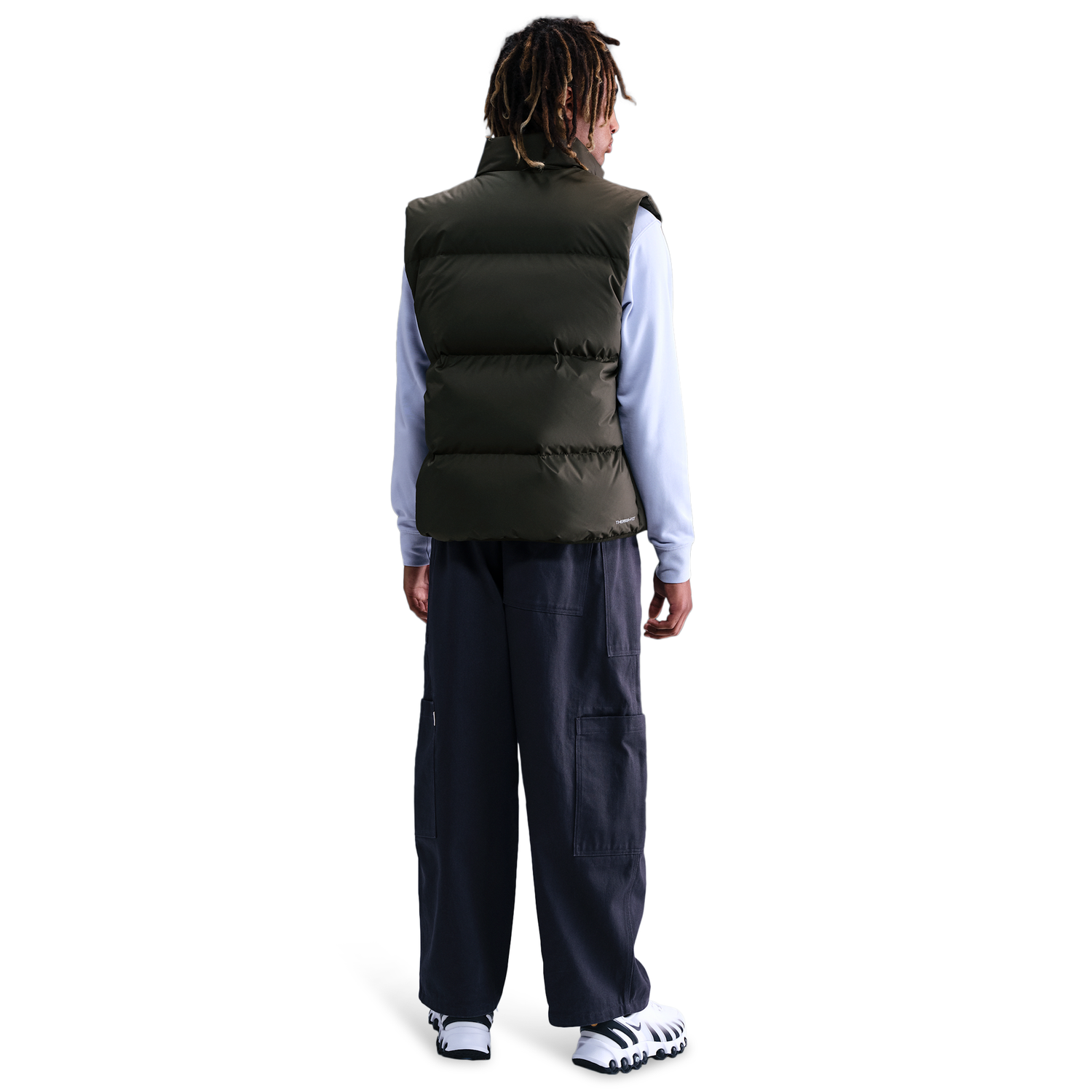Nike Club Puffer Vest 550 - Men's - Sequoia/White