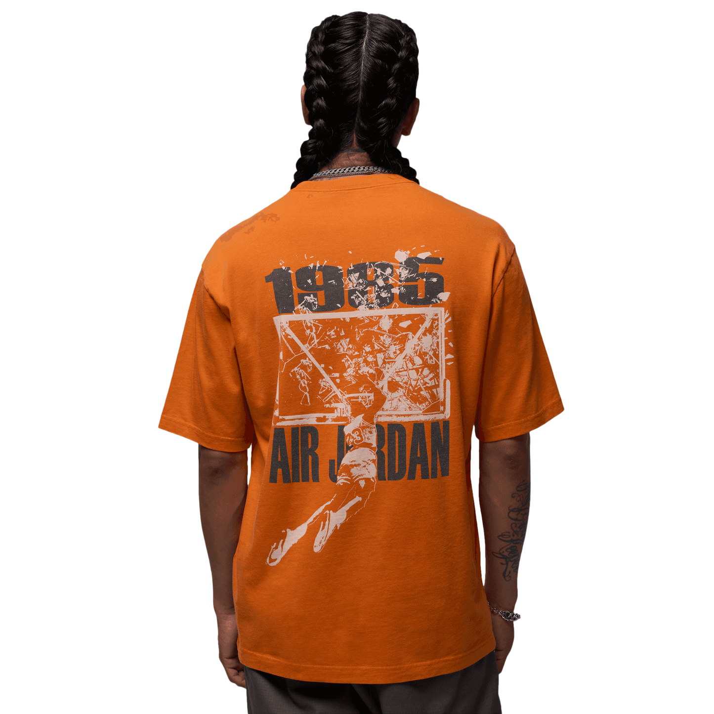 Jordan Brooklyn SBB Oversize GFX Short Sleeve Crew - Men's - Starfish/Sail