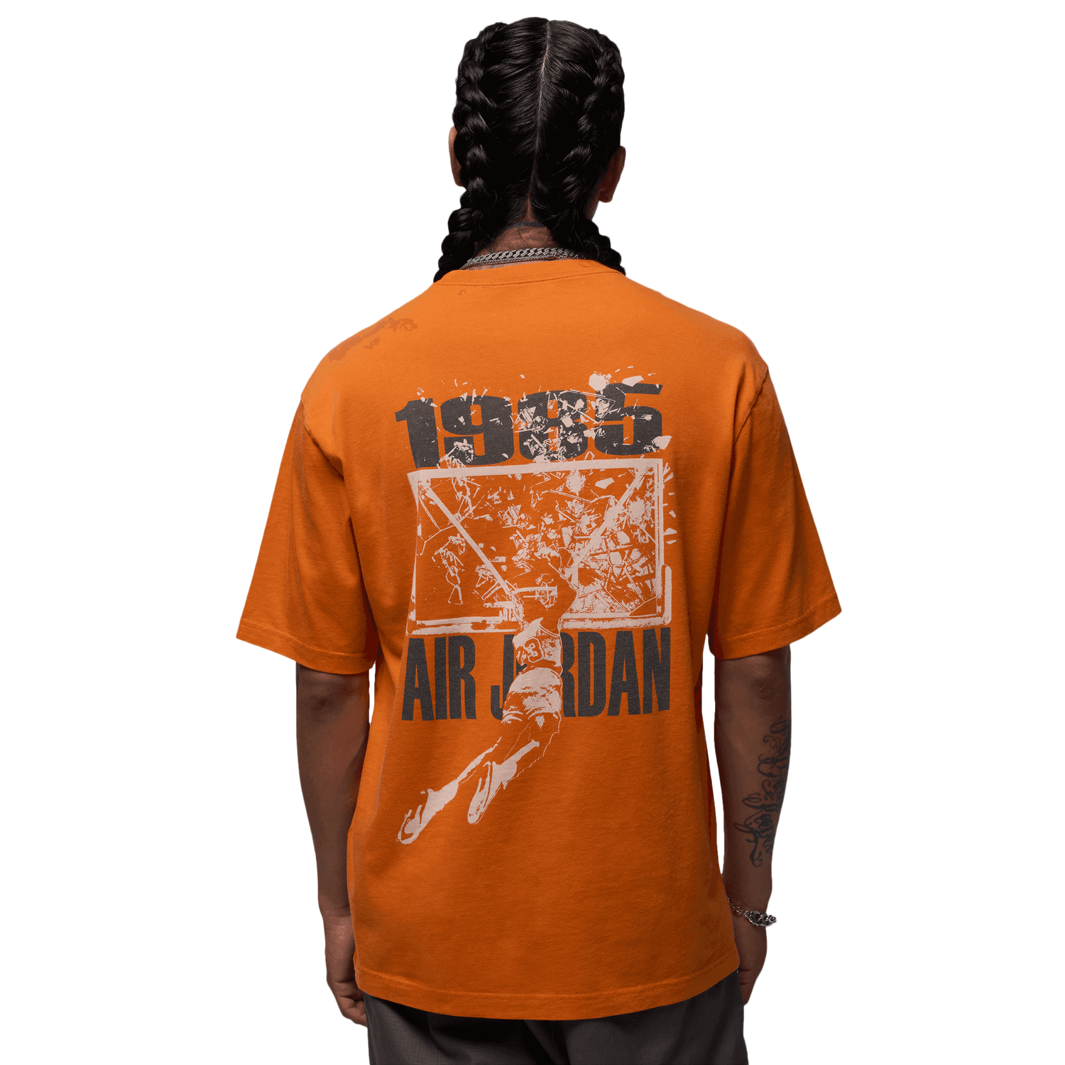Jordan Brooklyn SBB Oversize GFX Short Sleeve Crew - Men's - Starfish/Sail