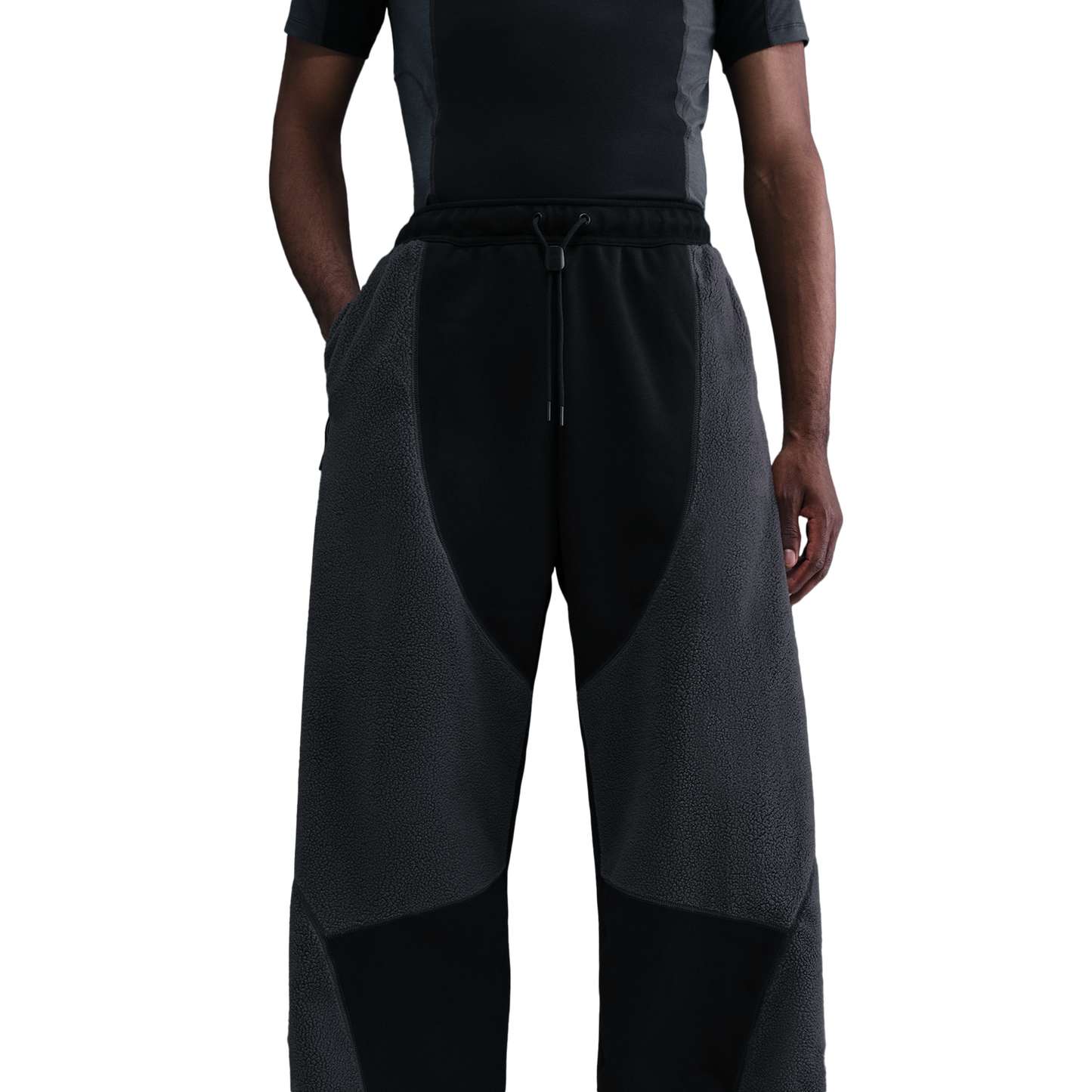 Nike Tech Windwall Open Hem Pants - Men's - Black/Black/Anthracite