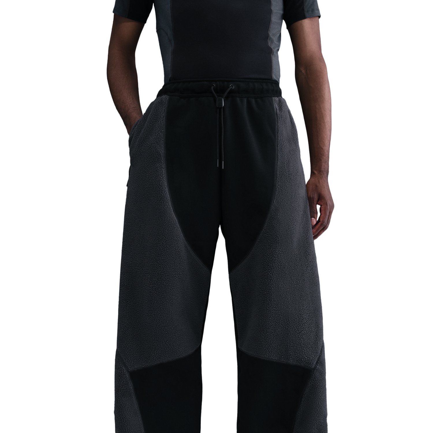 Nike Tech Windwall Open Hem Pants - Men's - Black/Black/Anthracite