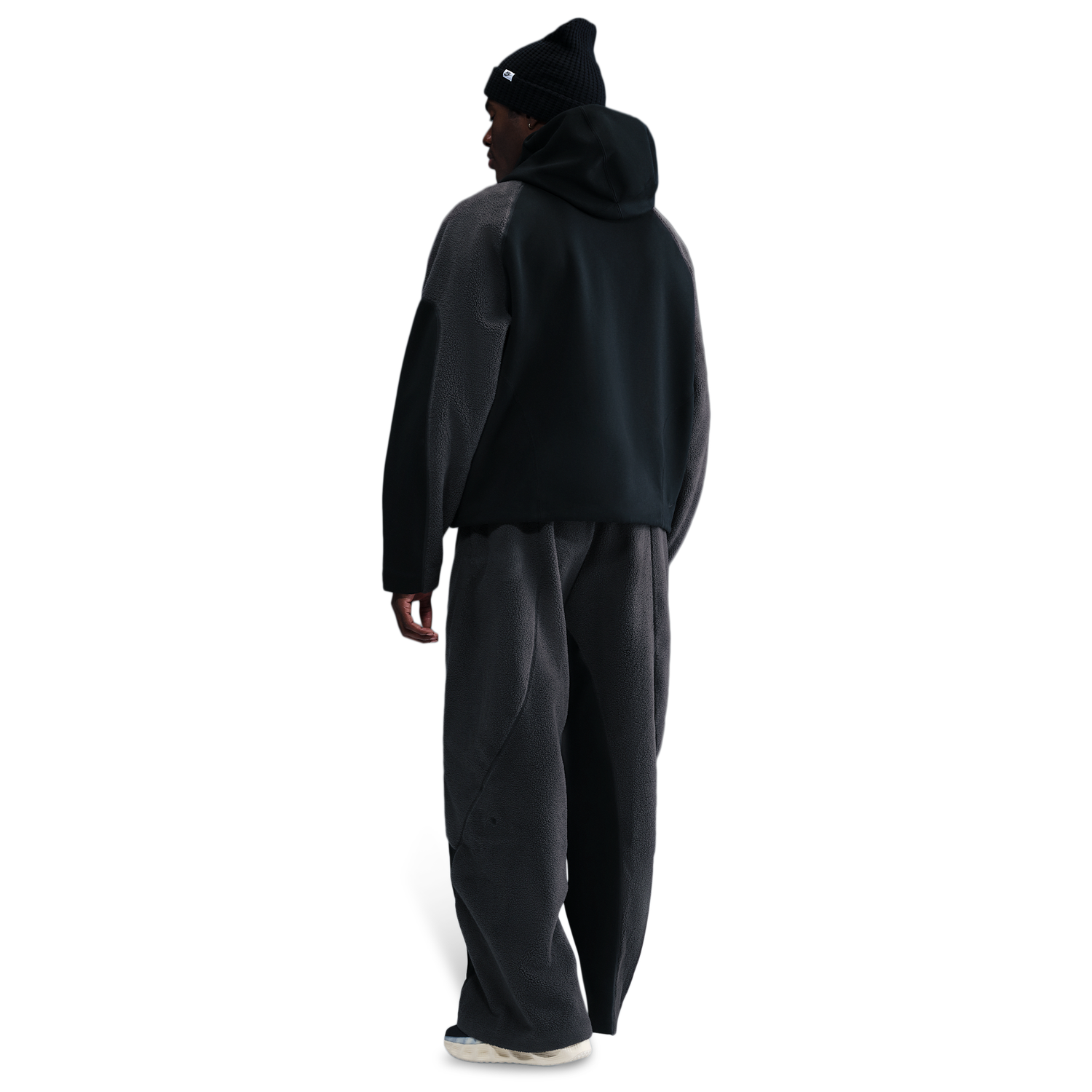 Nike Tech Windwall Open Hem Pants - Men's - Black/Black/Anthracite