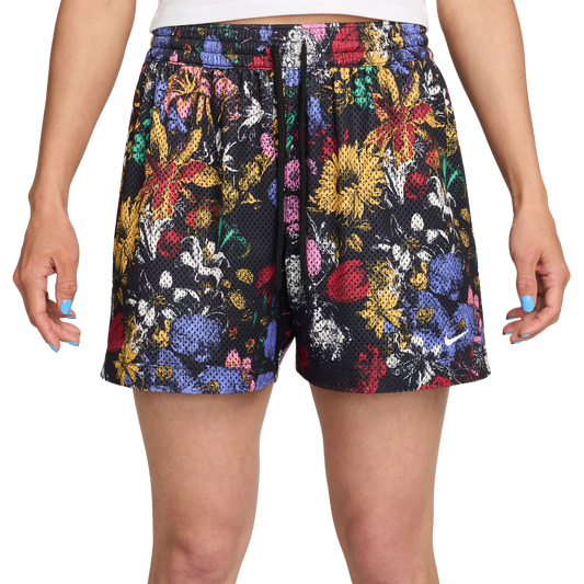 Nike Dri-FIT Essential Seasonal 4" AOP Shorts - Women's - Black/White