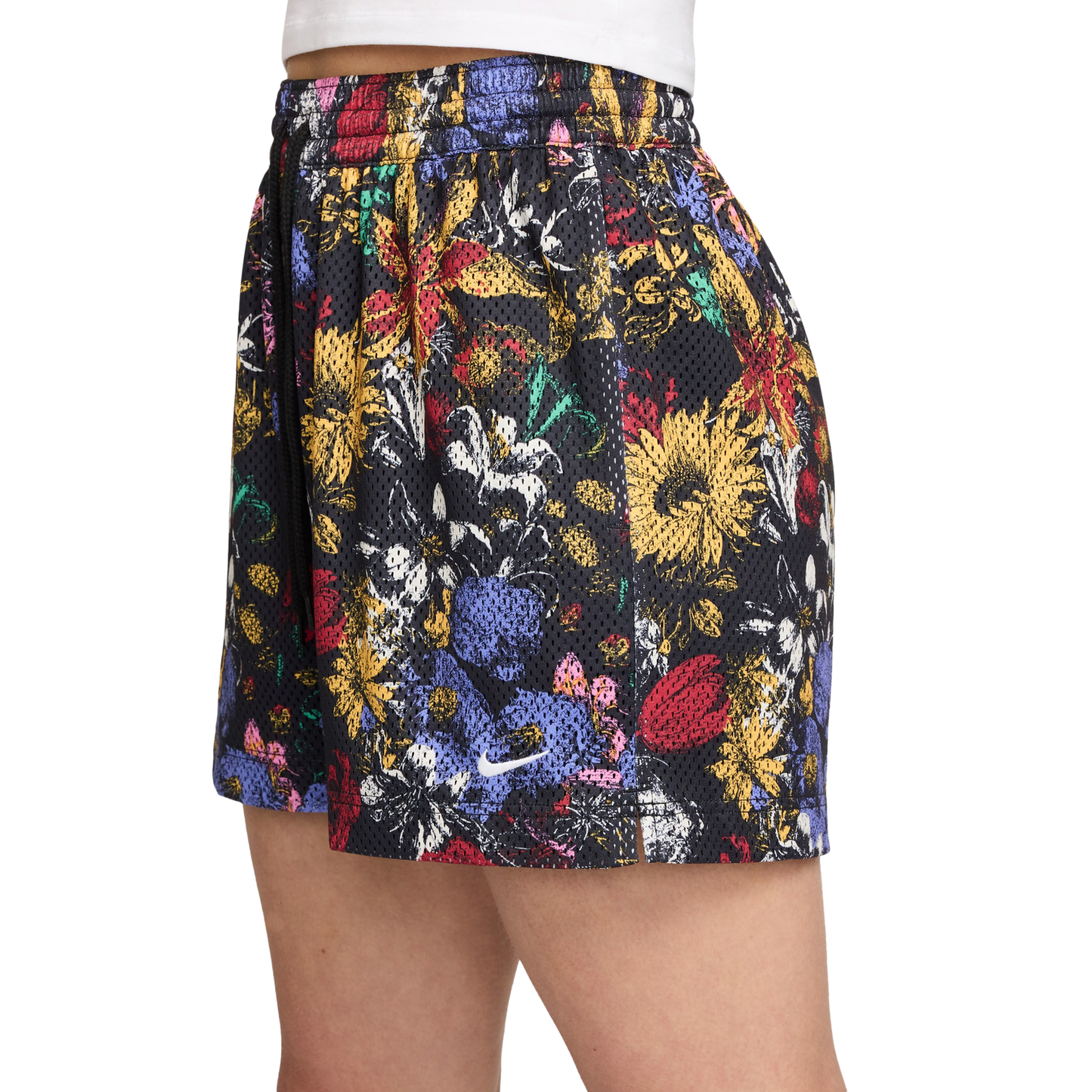 Nike Dri-FIT Essential Seasonal 4" AOP Shorts - Women's - Black/White