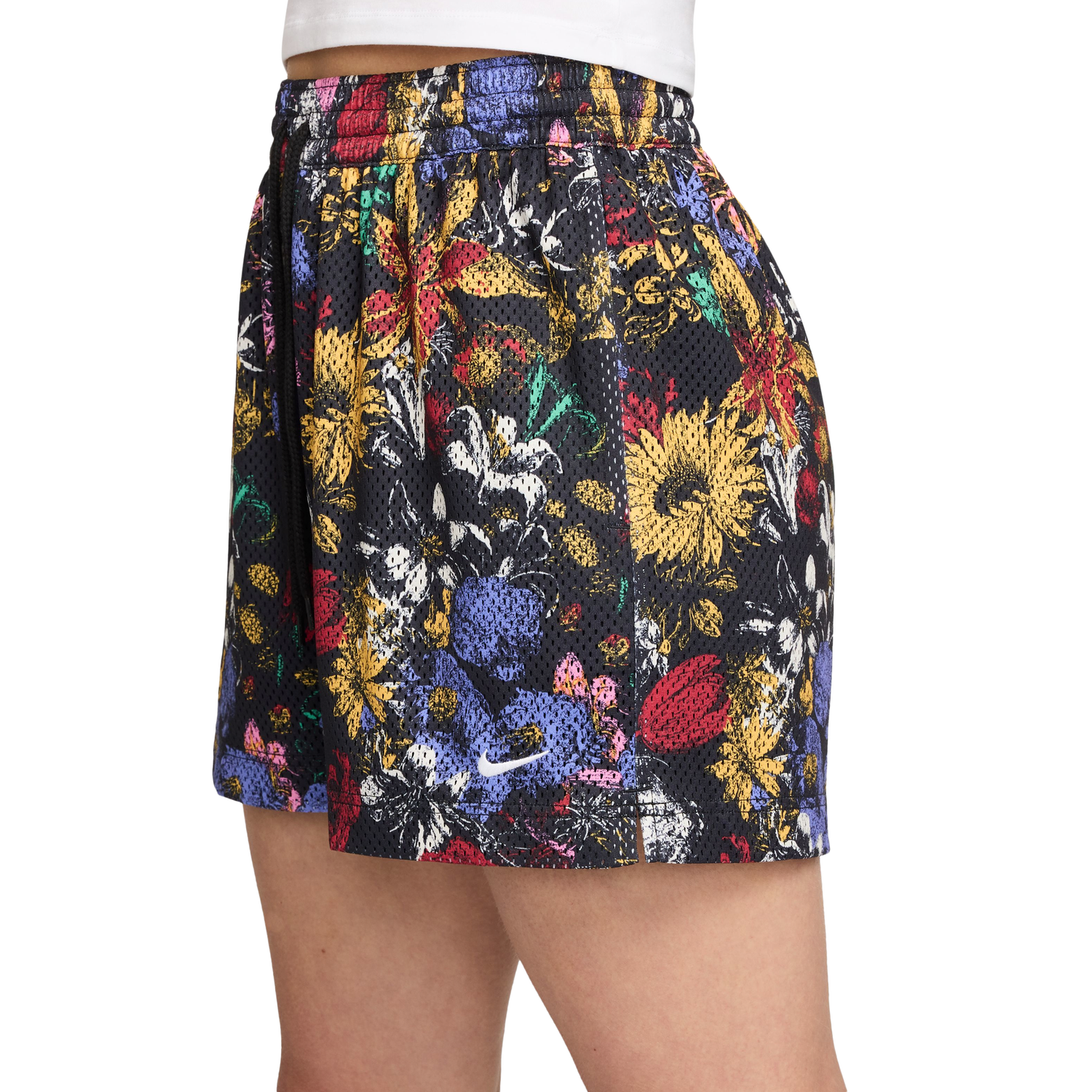 Nike Dri-FIT Essential Seasonal 4" AOP Shorts - Women's - Black/White