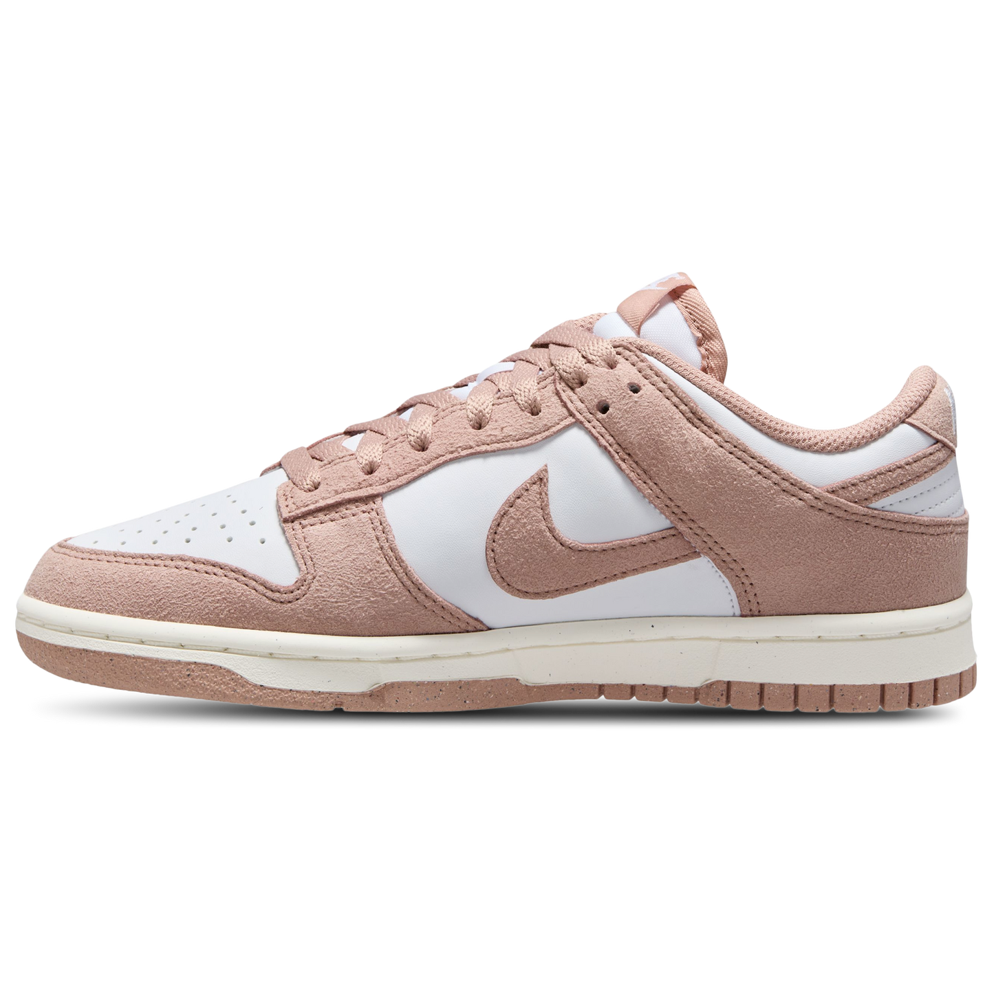 Nike Dunk Low - Women's - Particle Pink/White/Metallic Silver