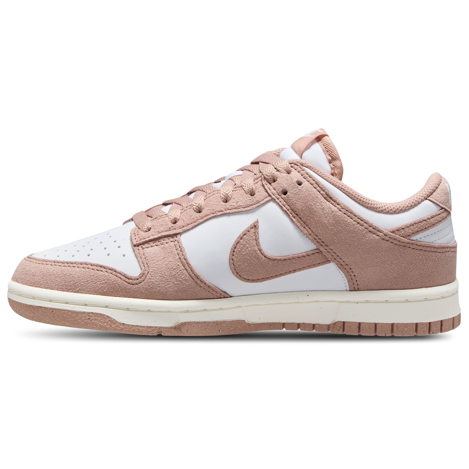 Nike Dunk Low - Women's - Particle Pink/White/Metallic Silver