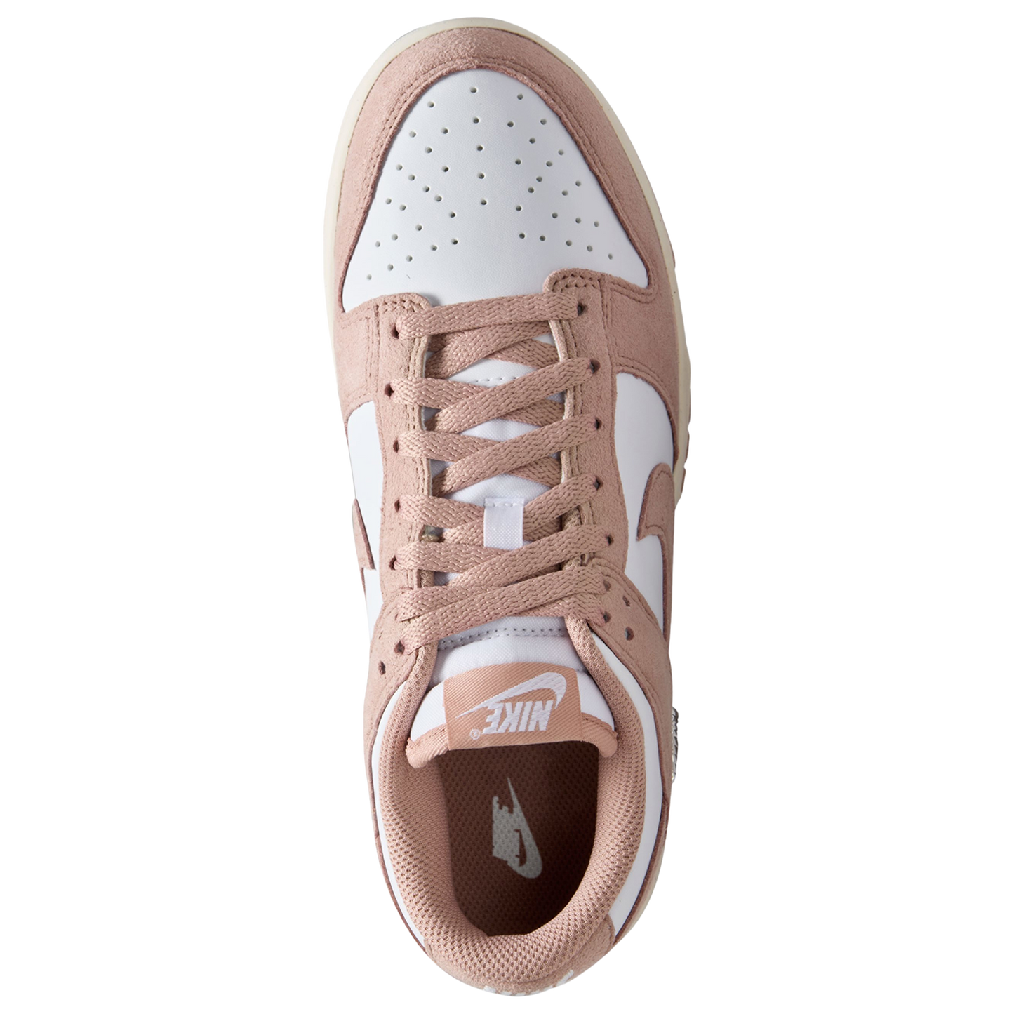 Nike Dunk Low - Women's - Particle Pink/White/Metallic Silver