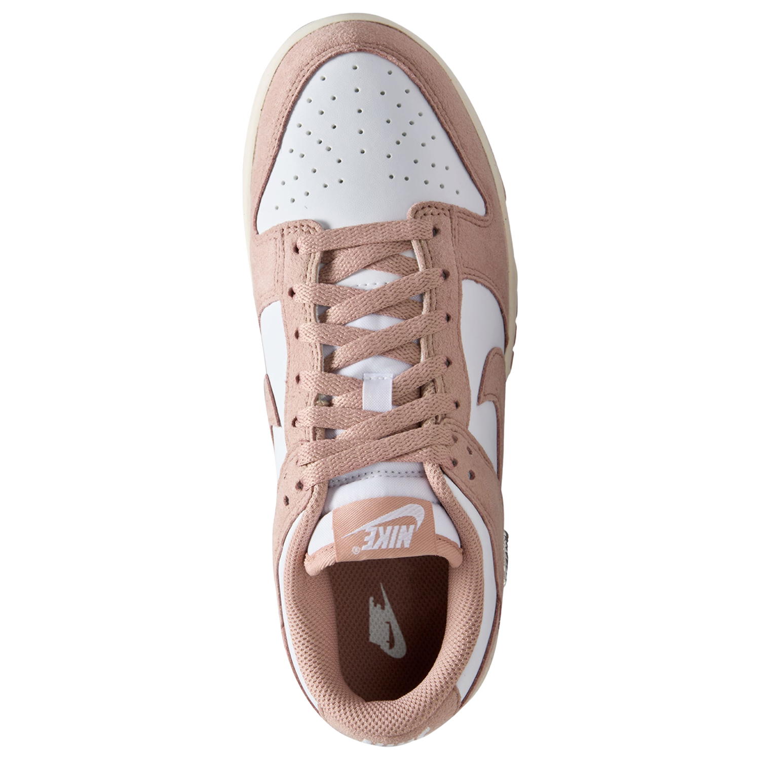 Nike Dunk Low - Women's - Particle Pink/White/Metallic Silver