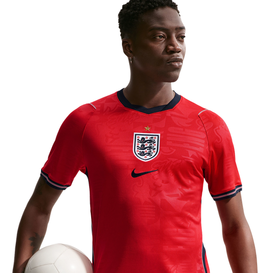 Nike England 2026 Stadium Away Jersey - Men's - White/Speed Red/Obsidian