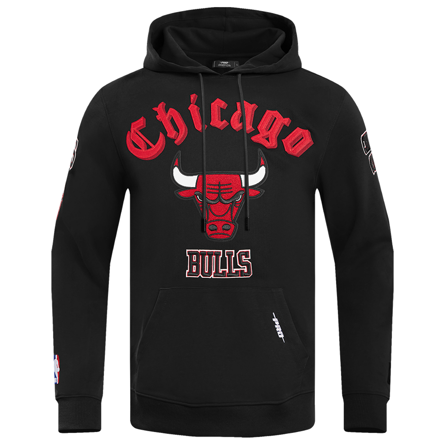 Pro Standard BULLS OLD ENGLISH FLC PO HOODIE - Men's - Black