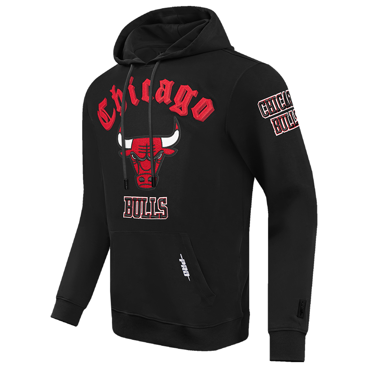 Pro Standard BULLS OLD ENGLISH FLC PO HOODIE - Men's - Black