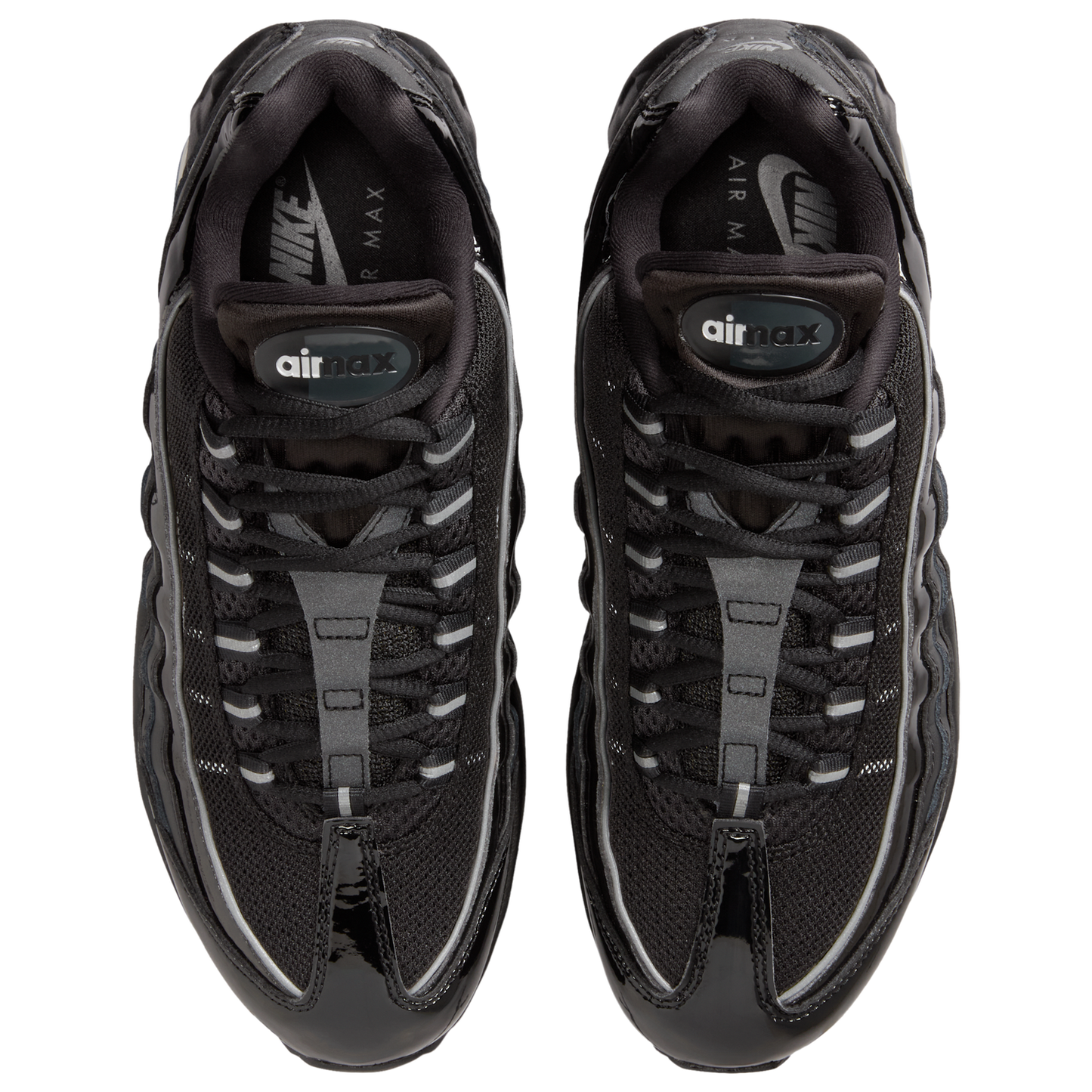 Nike Air Max 95 Big Bubble - Women's - Black/Mtlc Silver/Reflect Silver