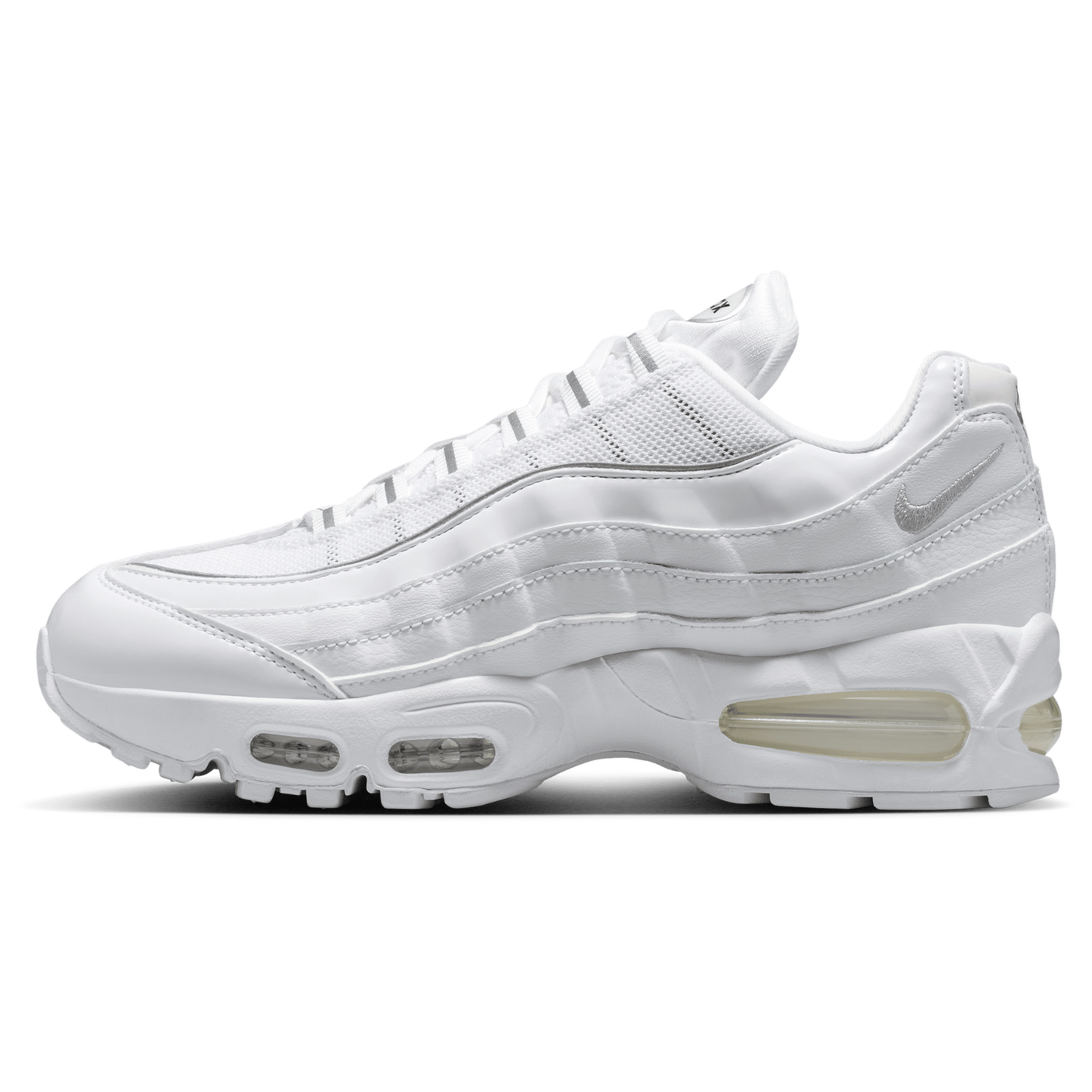 Nike Air Max 95 Big Bubble - Women's - White/Mtlc Silver/Black