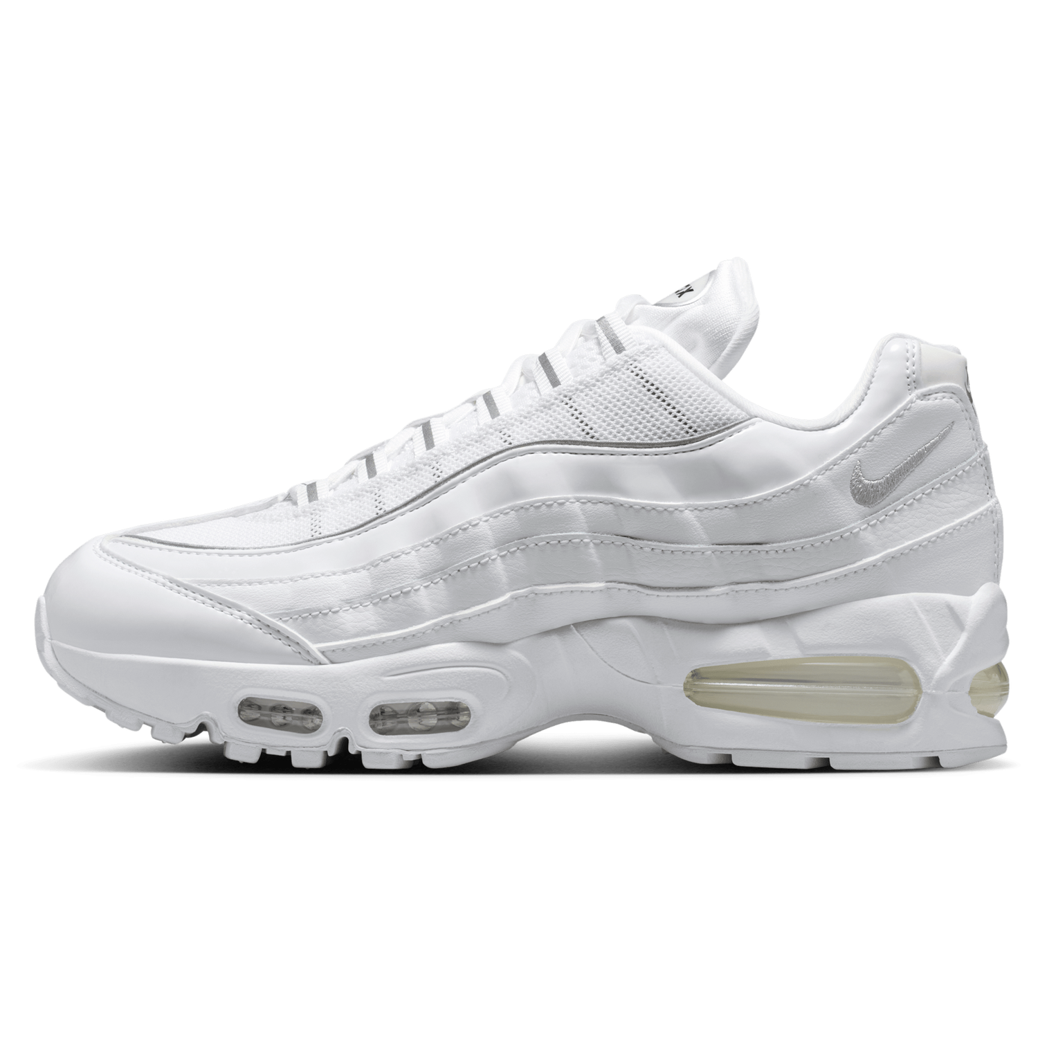 Nike Air Max 95 Big Bubble - Women's - White/Mtlc Silver/Black